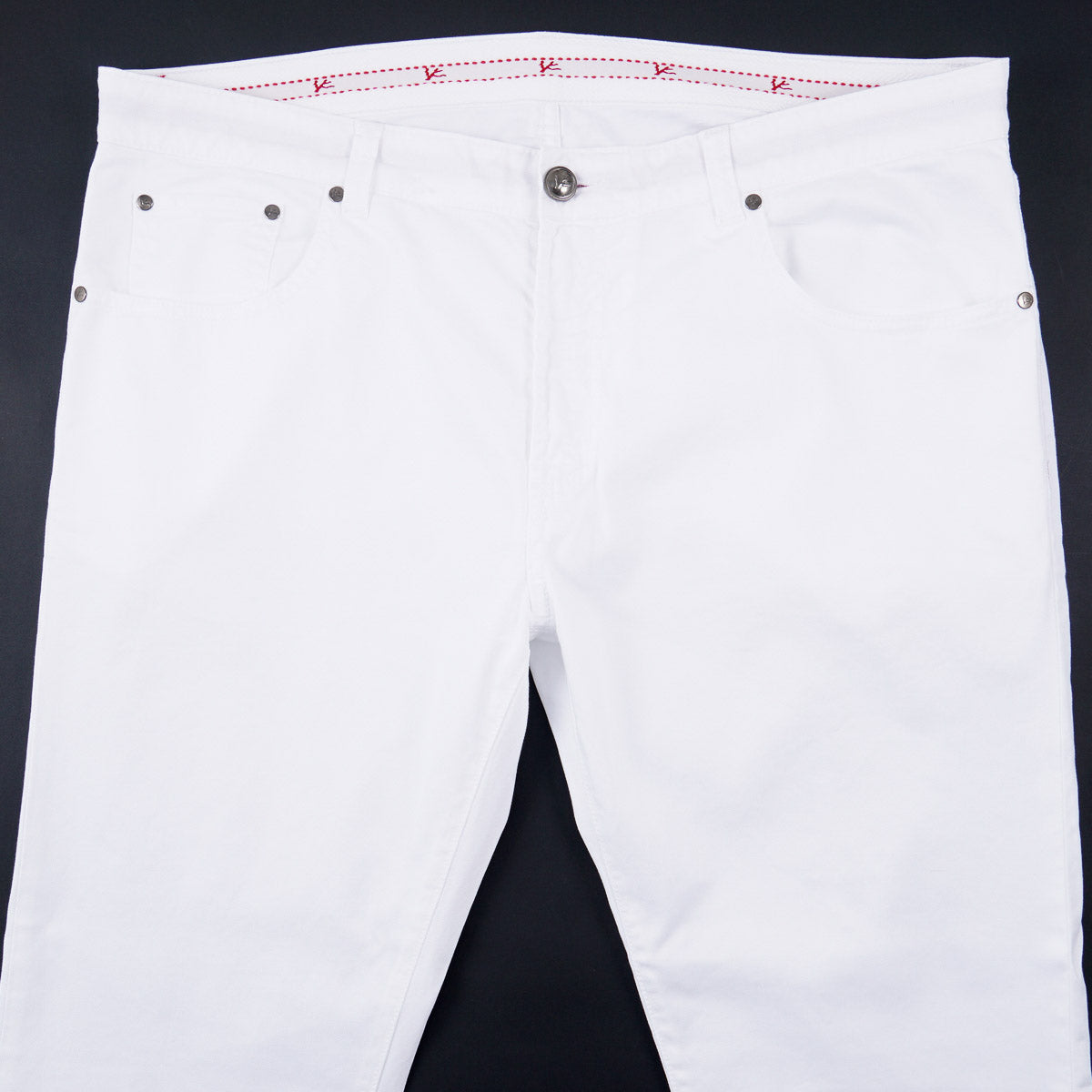 Isaia Slim Straight Fit Denim Jeans