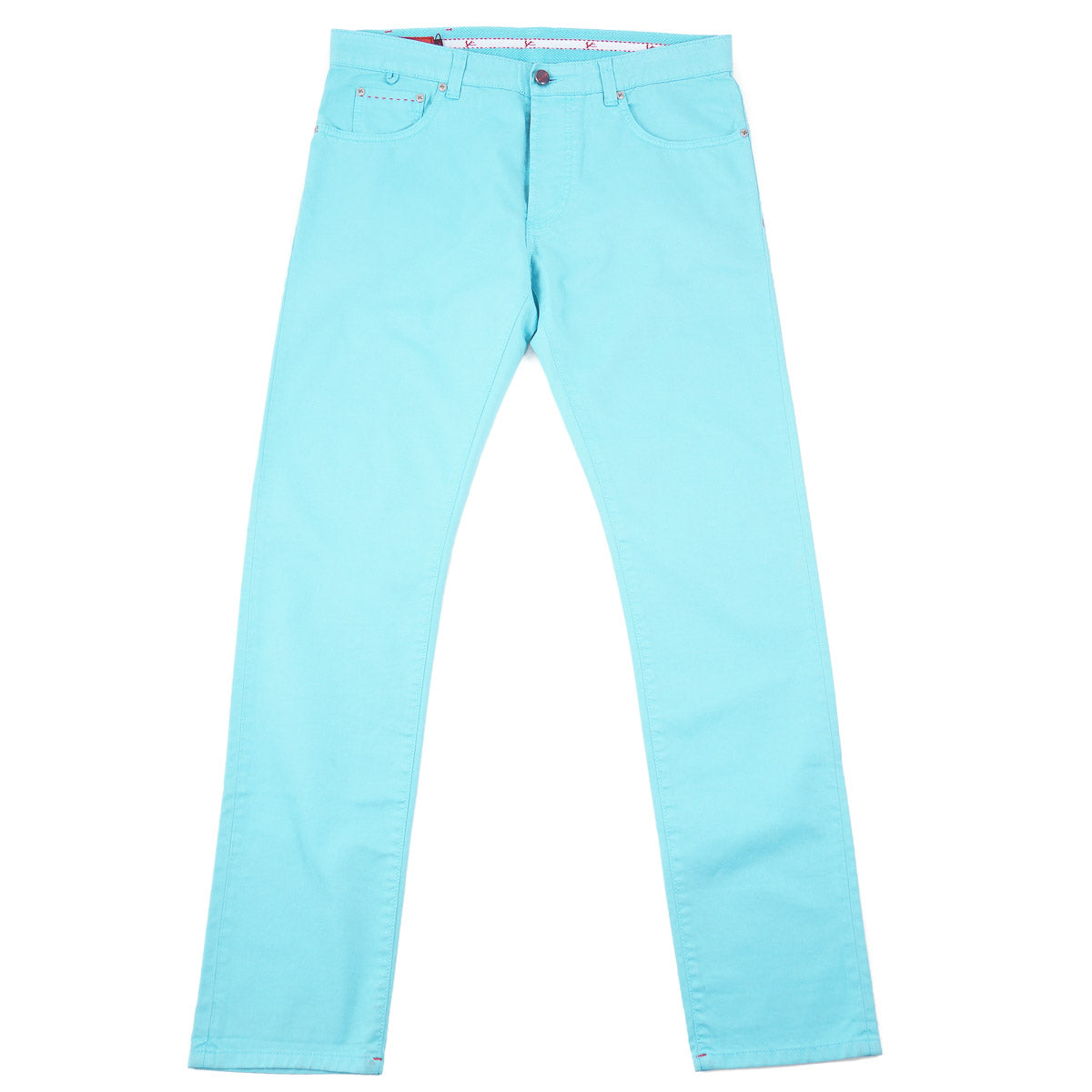 Isaia Slim-Fit Garment Dyed Denim Jeans