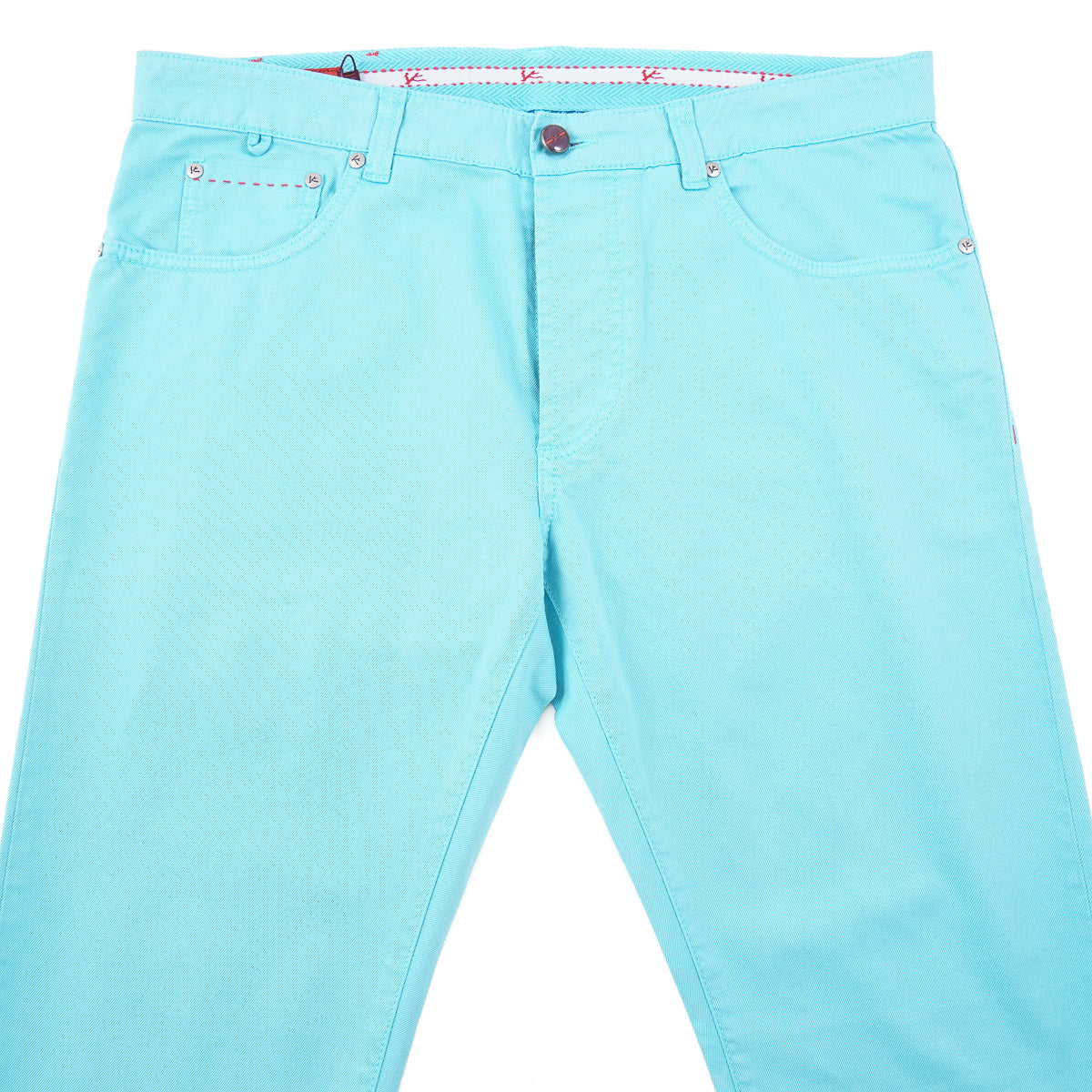 Isaia Slim-Fit Garment Dyed Denim Jeans