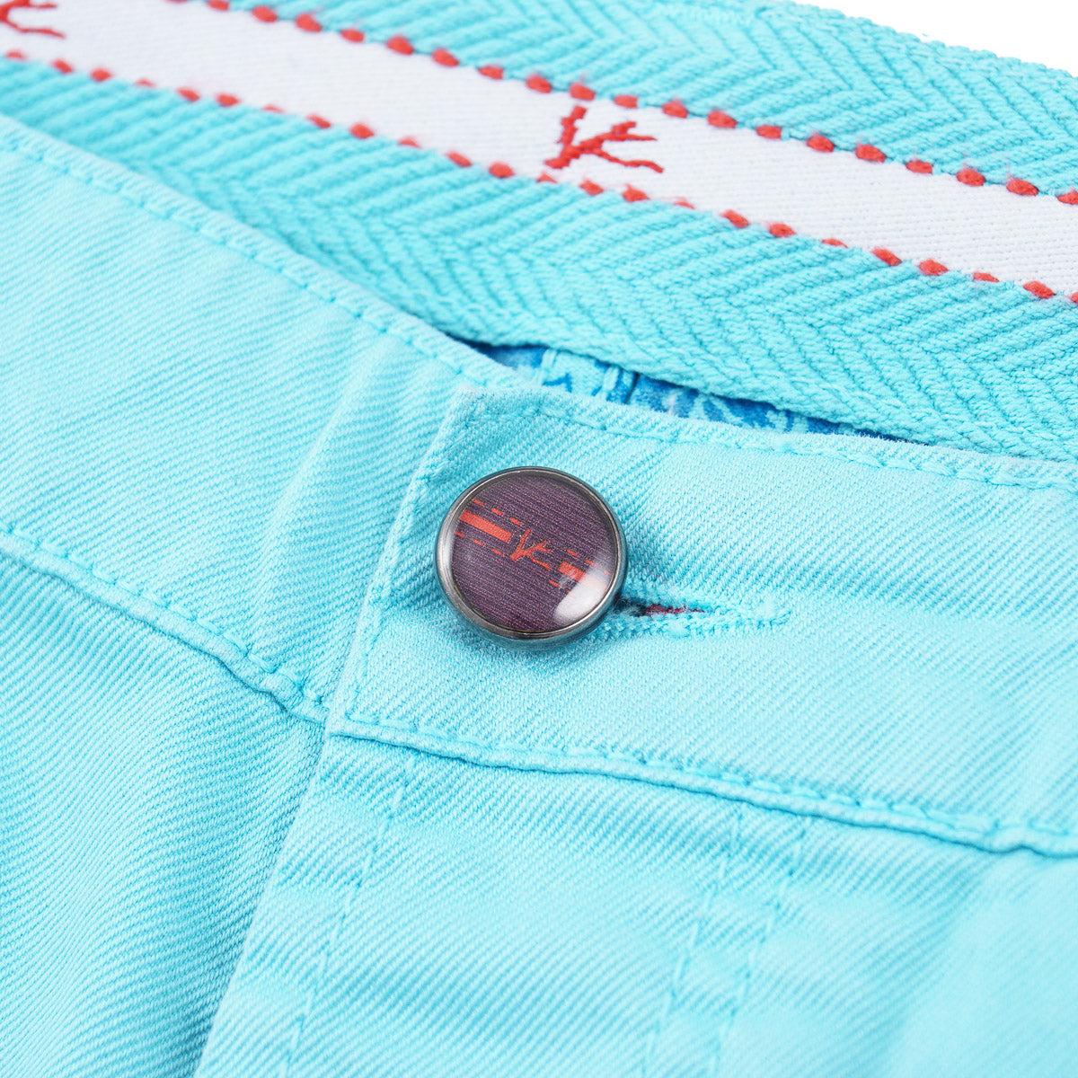 Isaia Slim-Fit Garment Dyed Denim Jeans