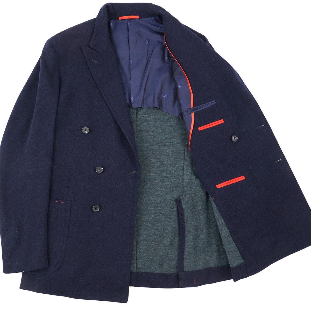 Isaia Flannel Jersey Wool Sport Coat