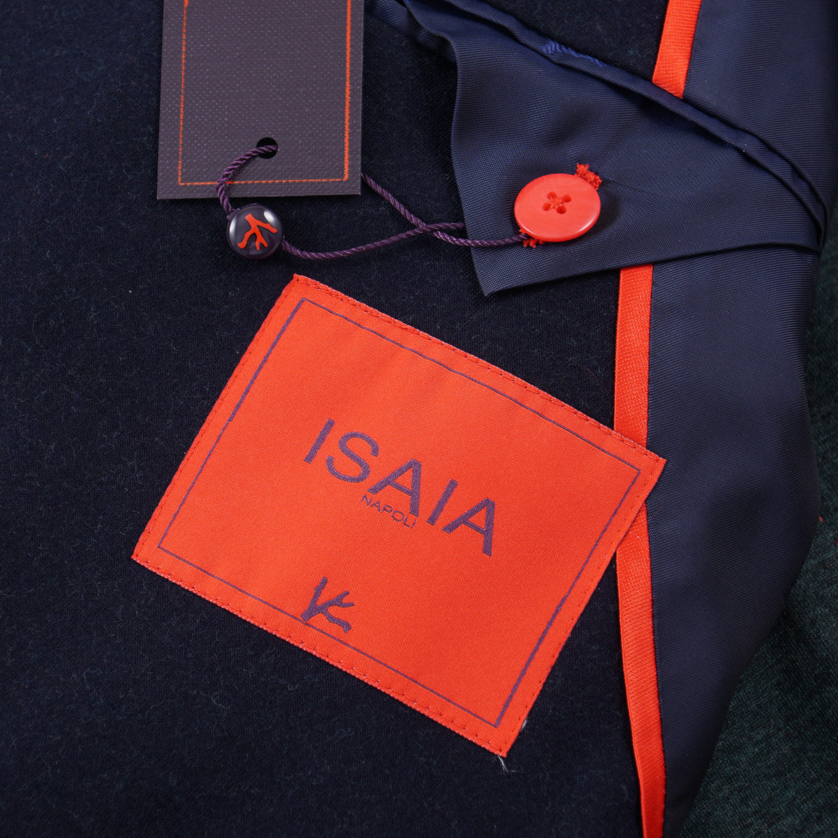 Isaia Flannel Jersey Wool Sport Coat