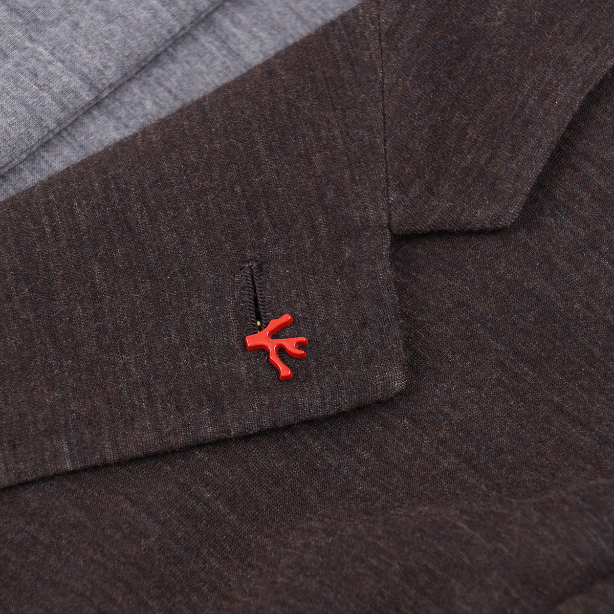 Isaia Deconstructed Jersey Wool Sport Coat