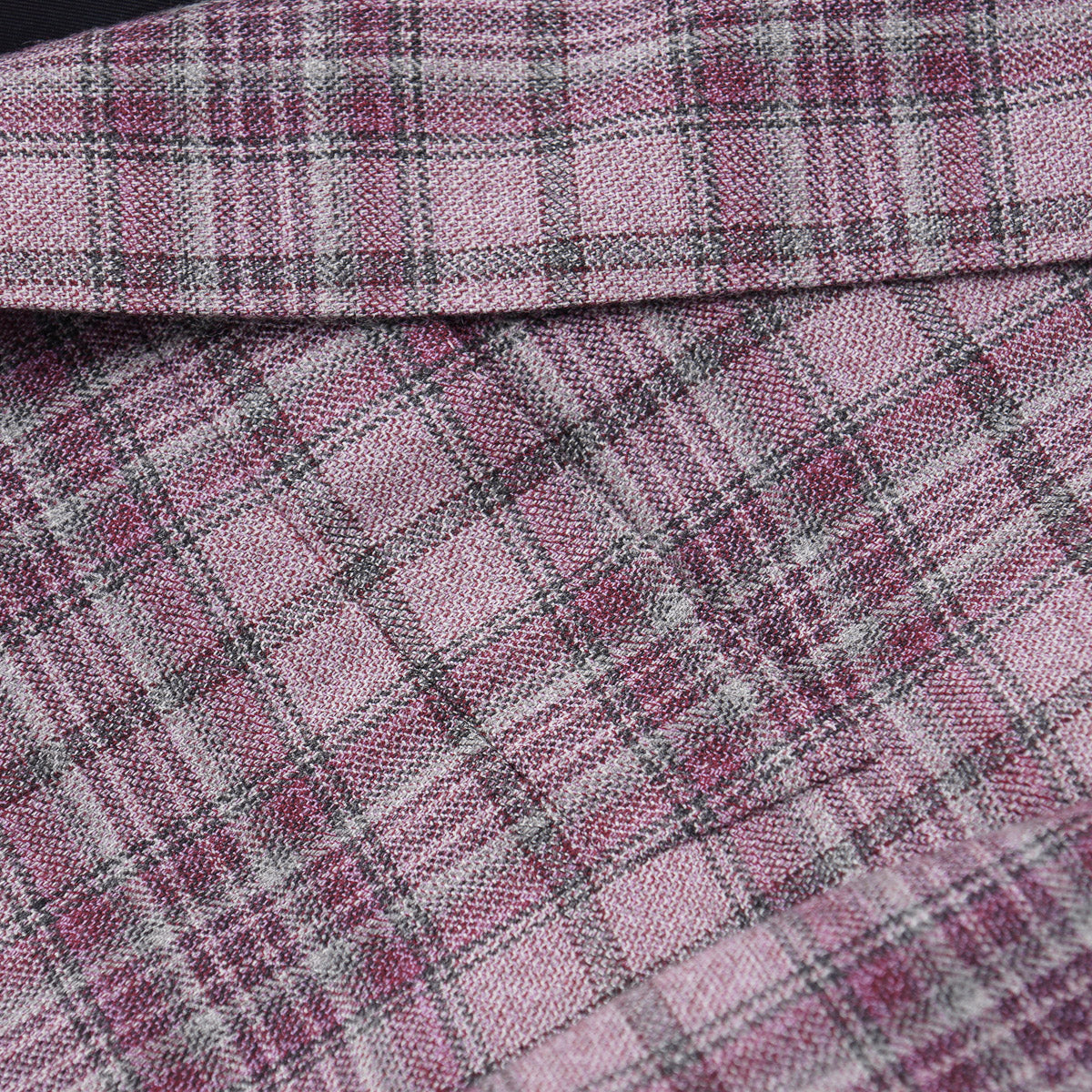 Isaia Layered Check Cashmere Sport Coat