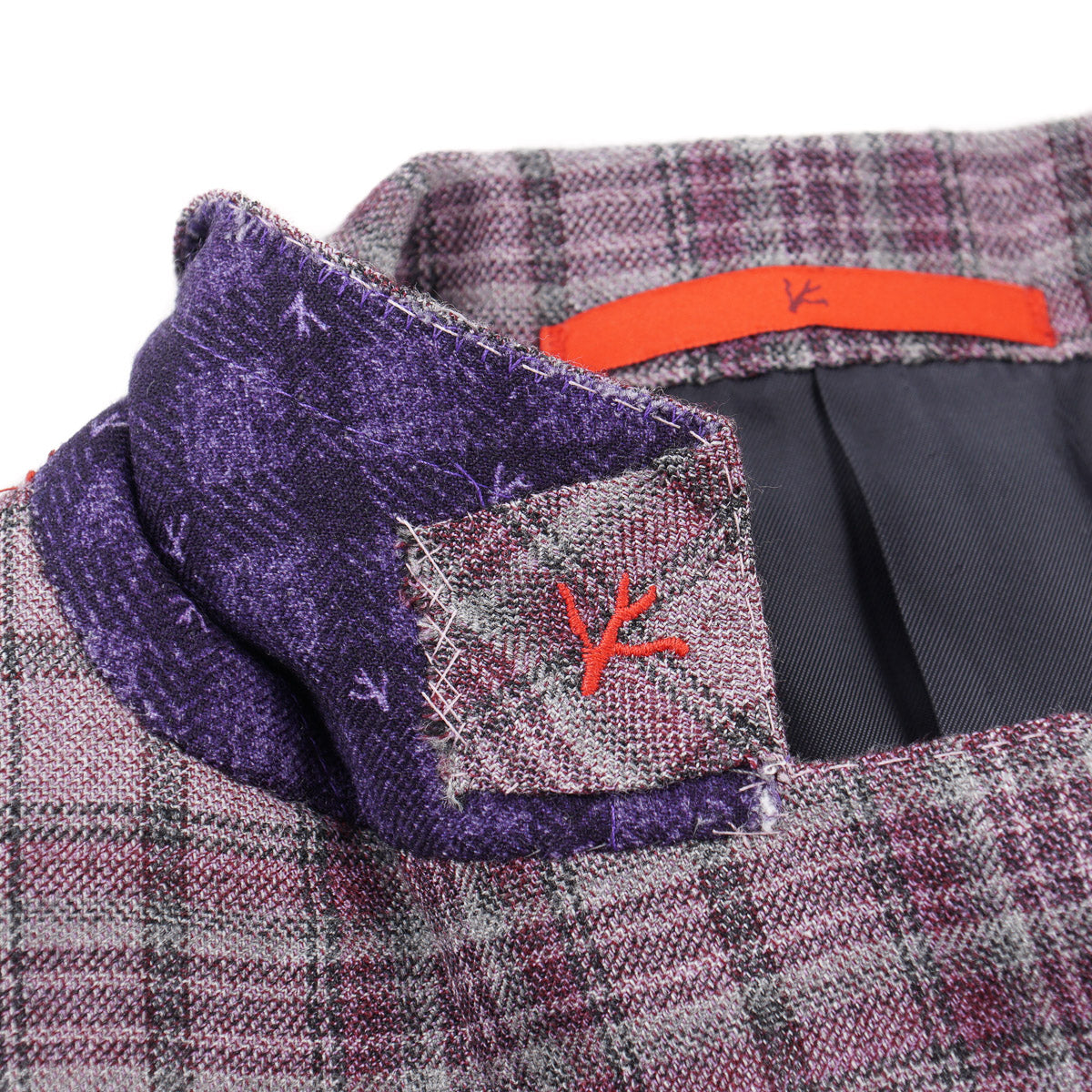 Isaia Layered Check Cashmere Sport Coat