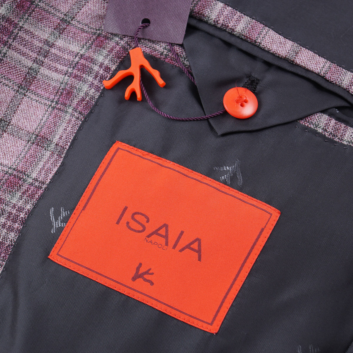 Isaia Layered Check Cashmere Sport Coat