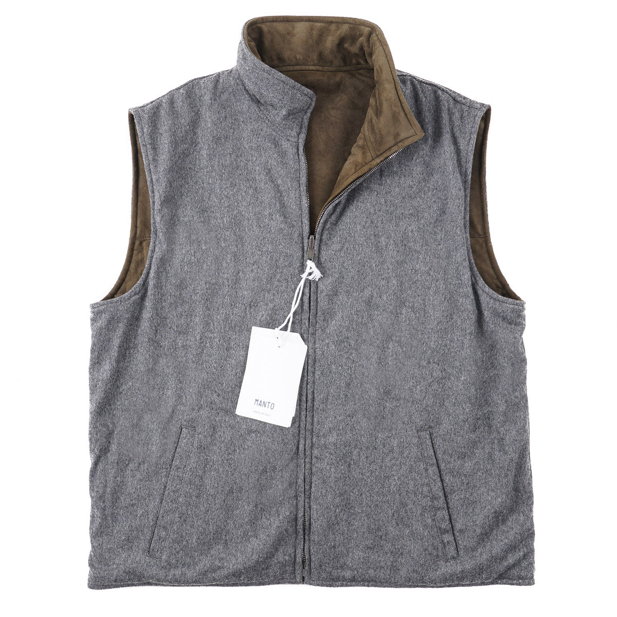 Manto Reversible Lambskin Suede Vest - Top Shelf Apparel