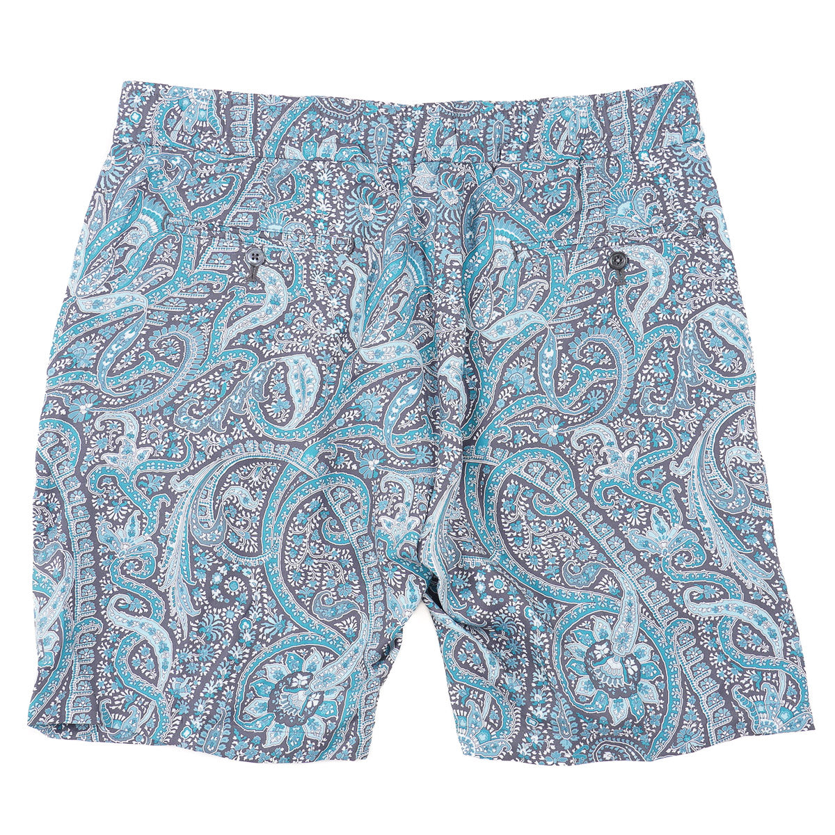 Isaia Printed Silk Drawstring Shorts - Top Shelf Apparel