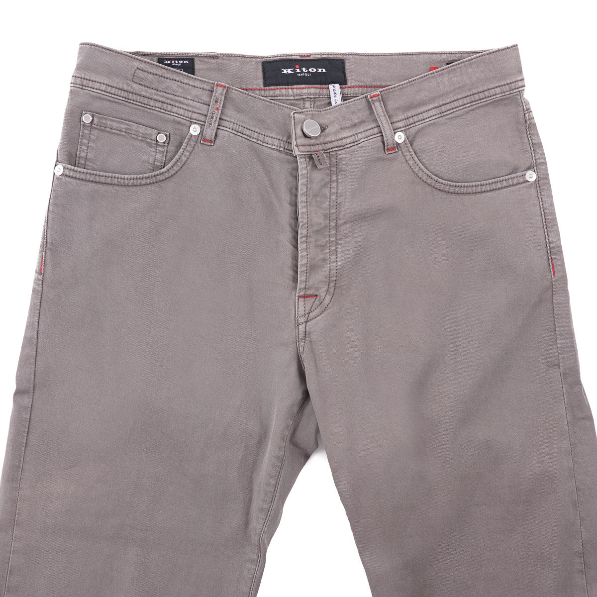 Kiton Gray Stretch Denim Jeans - Top Shelf Apparel