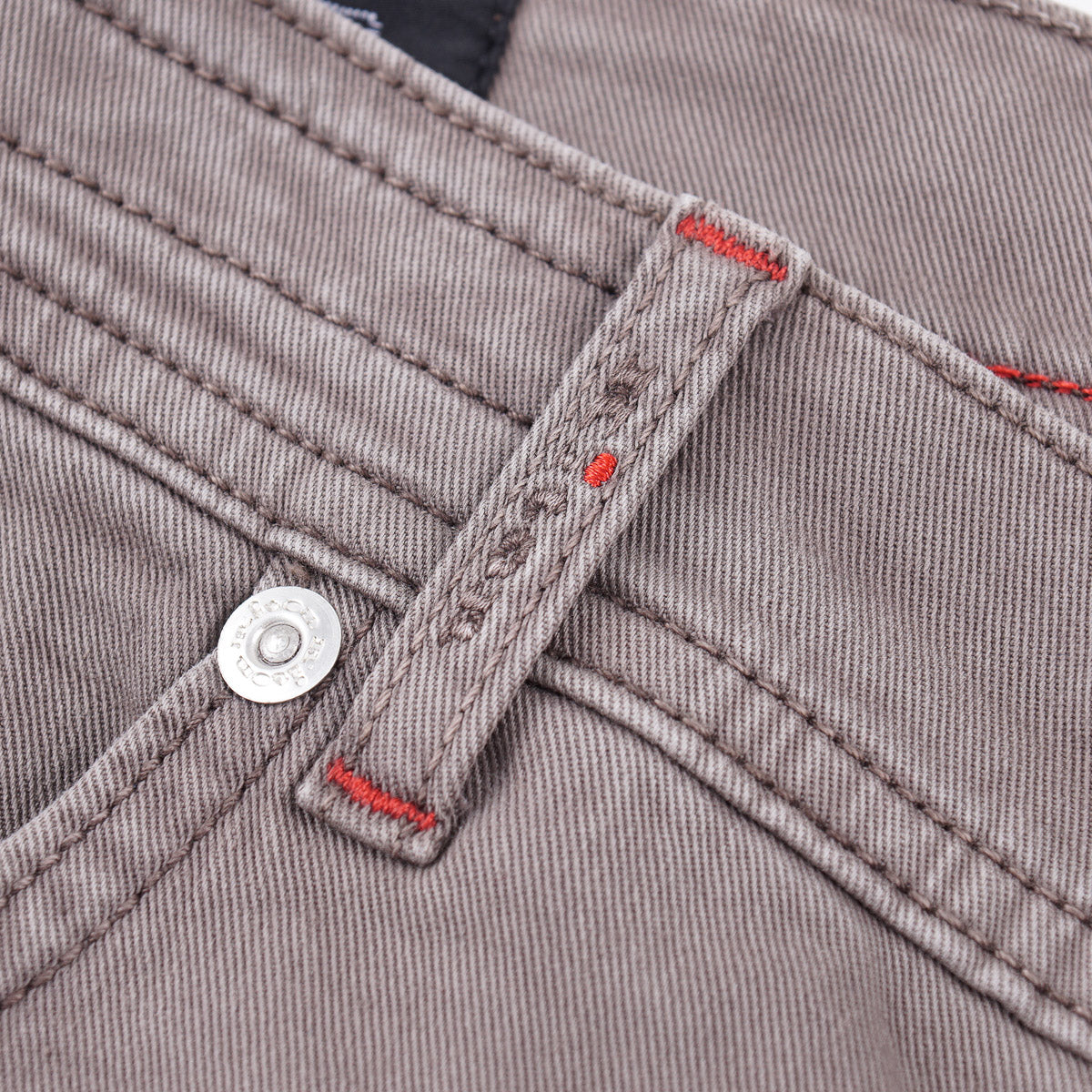 Kiton Gray Stretch Denim Jeans - Top Shelf Apparel