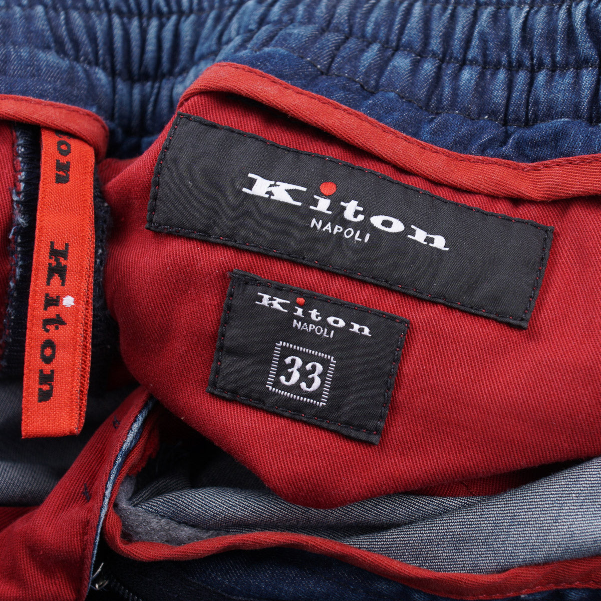 Kiton Chambray Denim Jogger Pants - Top Shelf Apparel