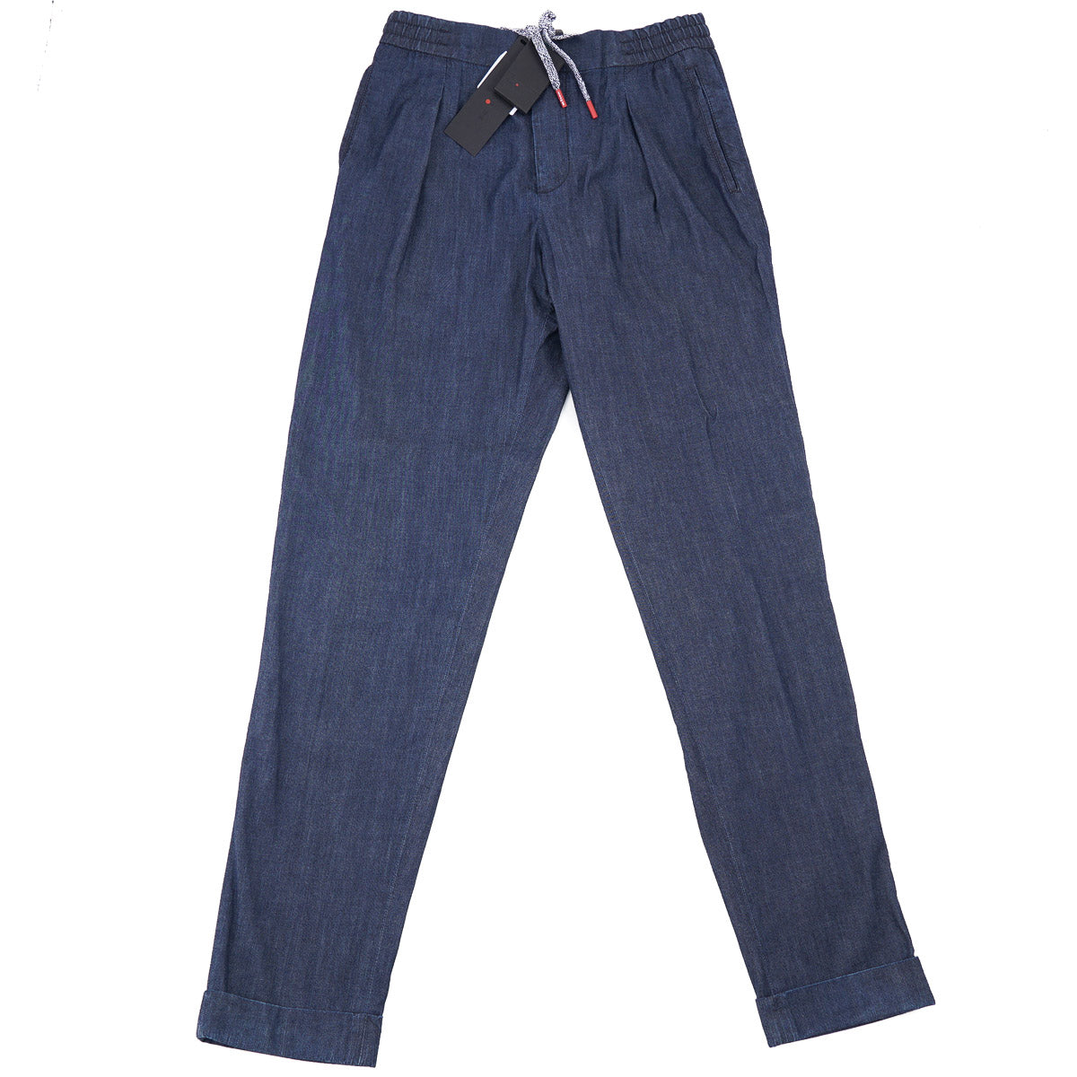 Kiton Chambray Denim Jogger Pants - Top Shelf Apparel