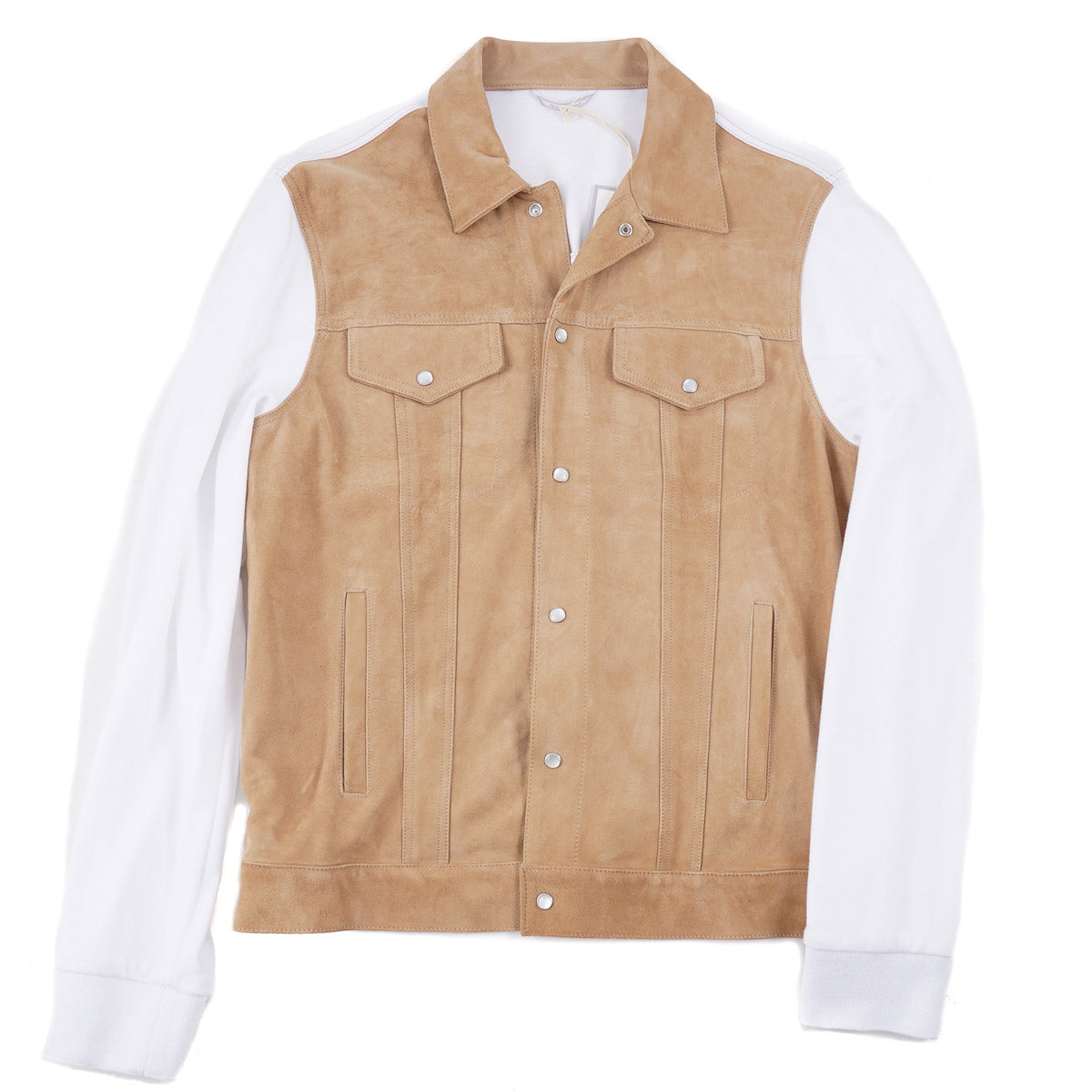 Marco Pescarolo Suede and Jersey Cotton Jacket - Top Shelf Apparel