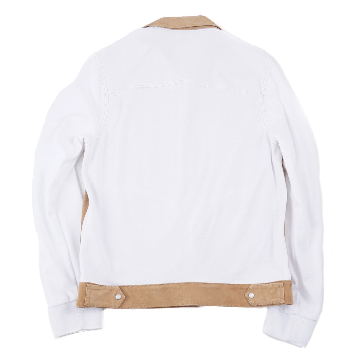 Marco Pescarolo Suede and Jersey Cotton Jacket - Top Shelf Apparel