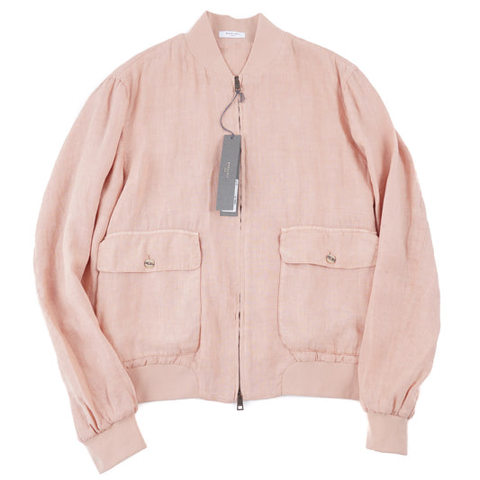 Boglioli Unlined Linen Bomber Jacket - Top Shelf Apparel