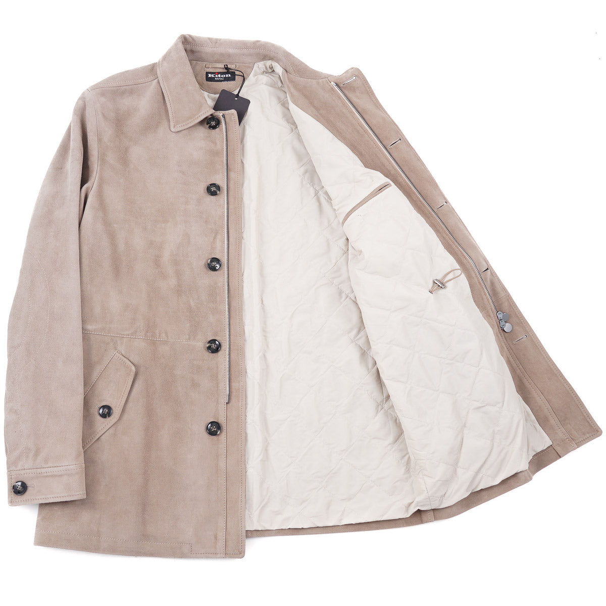 Kiton Reindeer Suede Jacket with Quilted Lining - Top Shelf Apparel