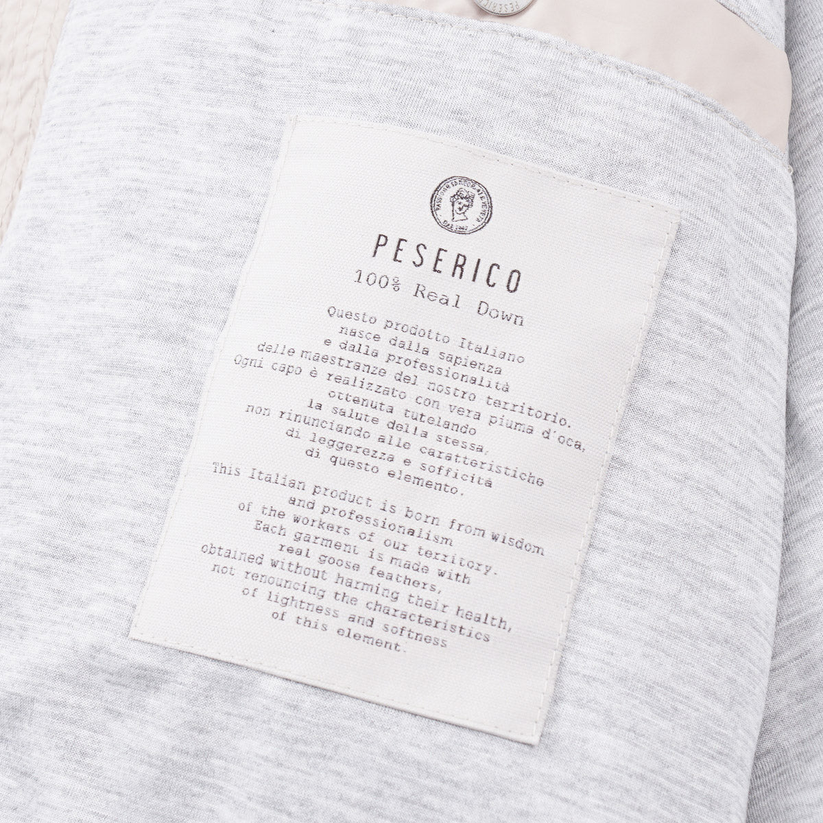 Peserico Down-Filled Jacket with Jersey Sleeves - Top Shelf Apparel