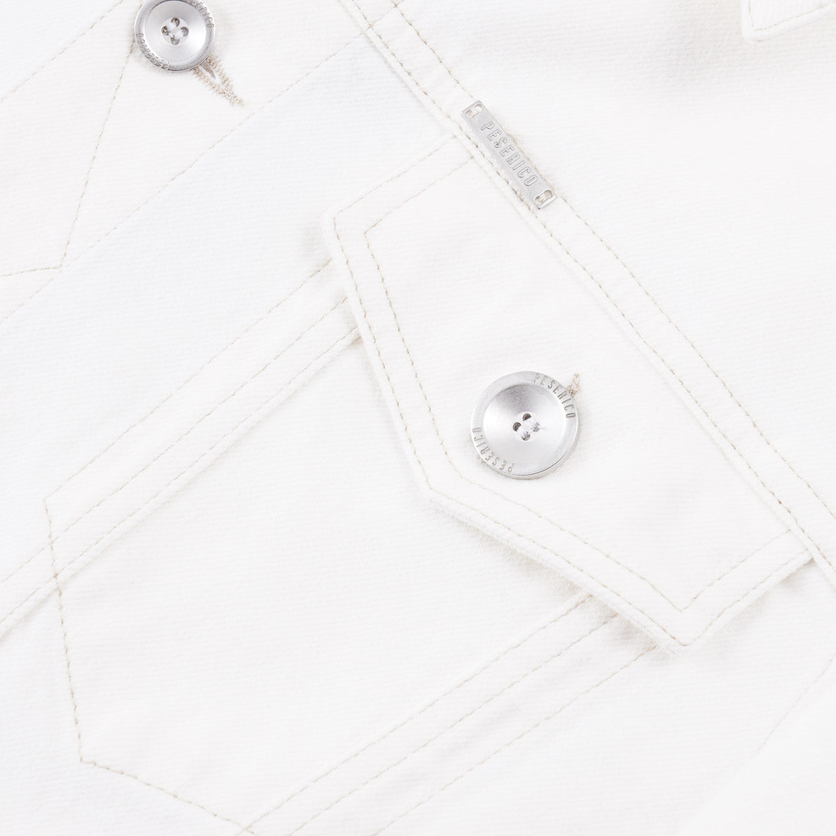 Peserico White Denim Jean Jacket - Top Shelf Apparel