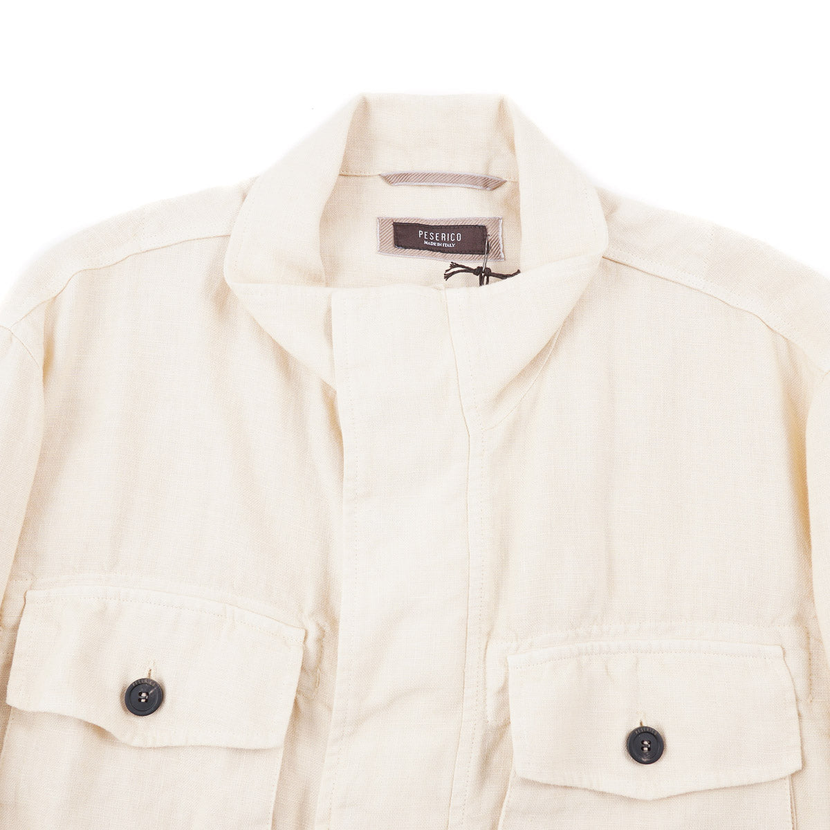 Peserico Washed Linen Field Jacket - Top Shelf Apparel