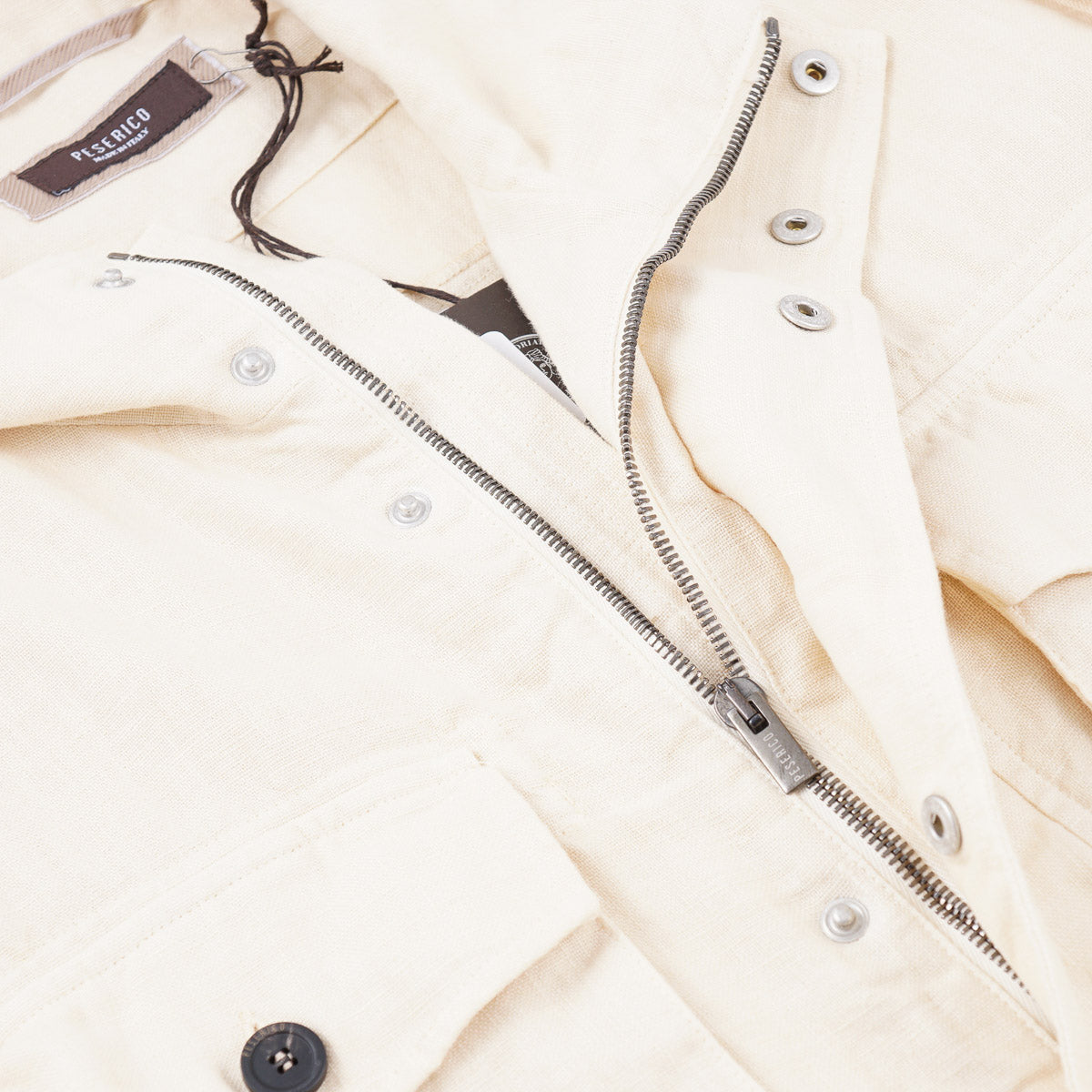 Peserico Washed Linen Field Jacket - Top Shelf Apparel