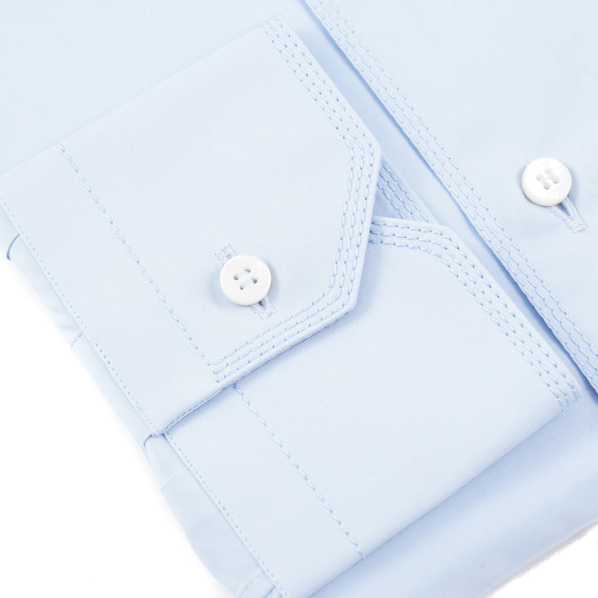 Zilli Sky Blue Cotton Dress Shirt - Top Shelf Apparel