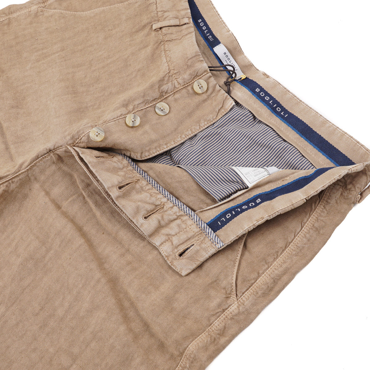 Boglioli Washed Linen Bermuda Shorts - Top Shelf Apparel