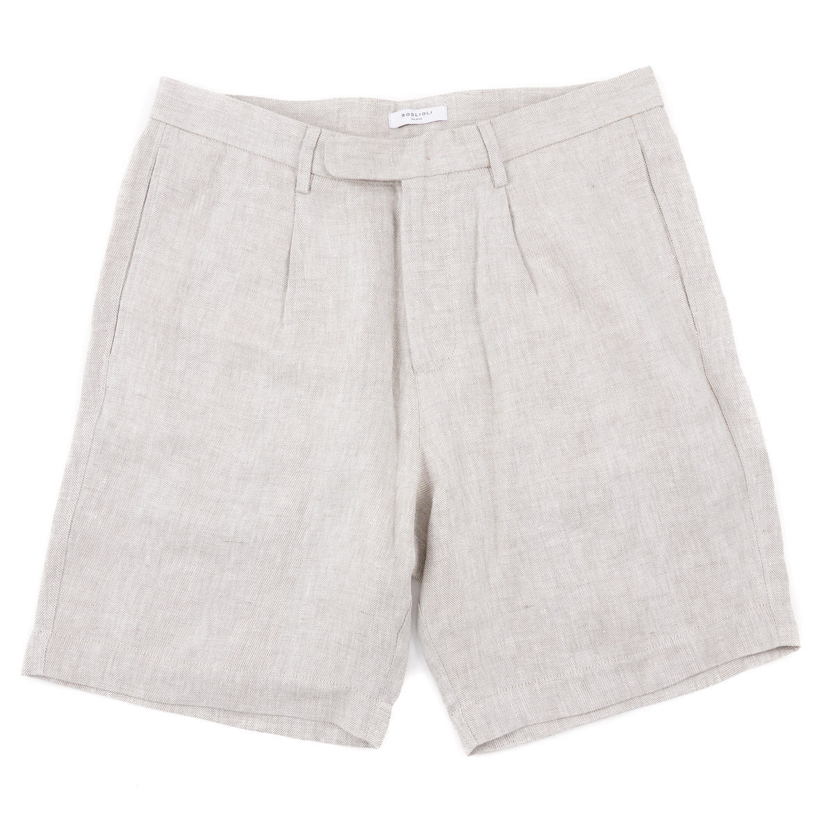 Boglioli Herringbone Linen Bermuda Shorts - Top Shelf Apparel