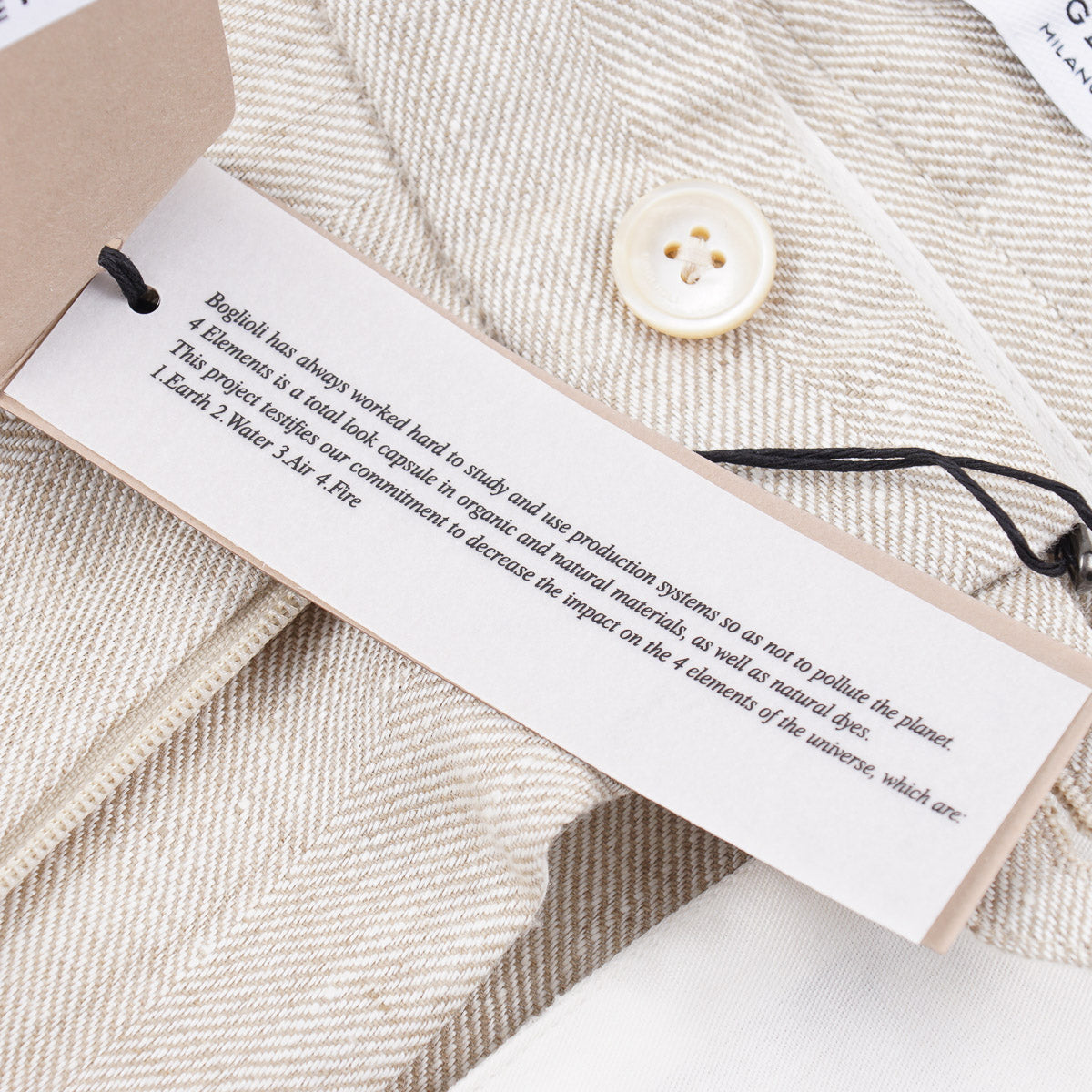 Boglioli Herringbone Linen Bermuda Shorts - Top Shelf Apparel
