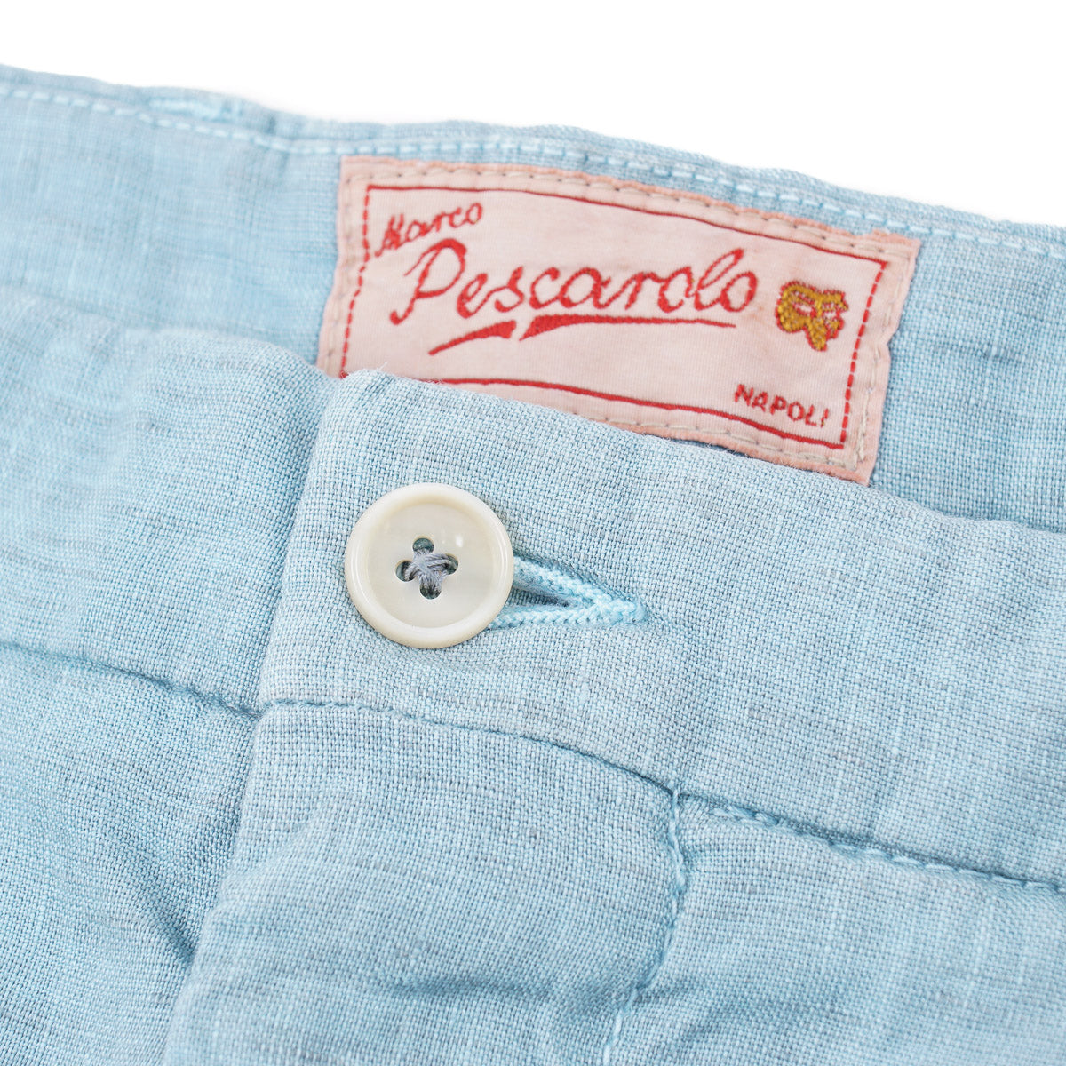 Marco Pescarolo Aqua Linen Shorts - Top Shelf Apparel