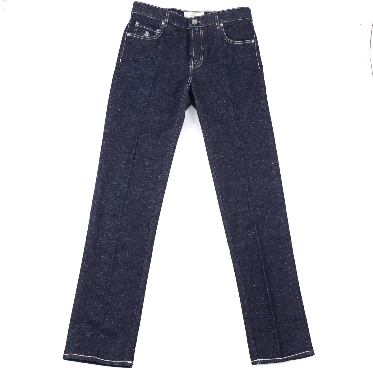 Luigi Borrelli Flecked Denim Jeans - Top Shelf Apparel