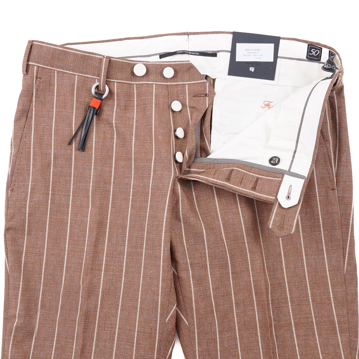 Marco Pescarolo Slim-Fit Wool Pants - Top Shelf Apparel