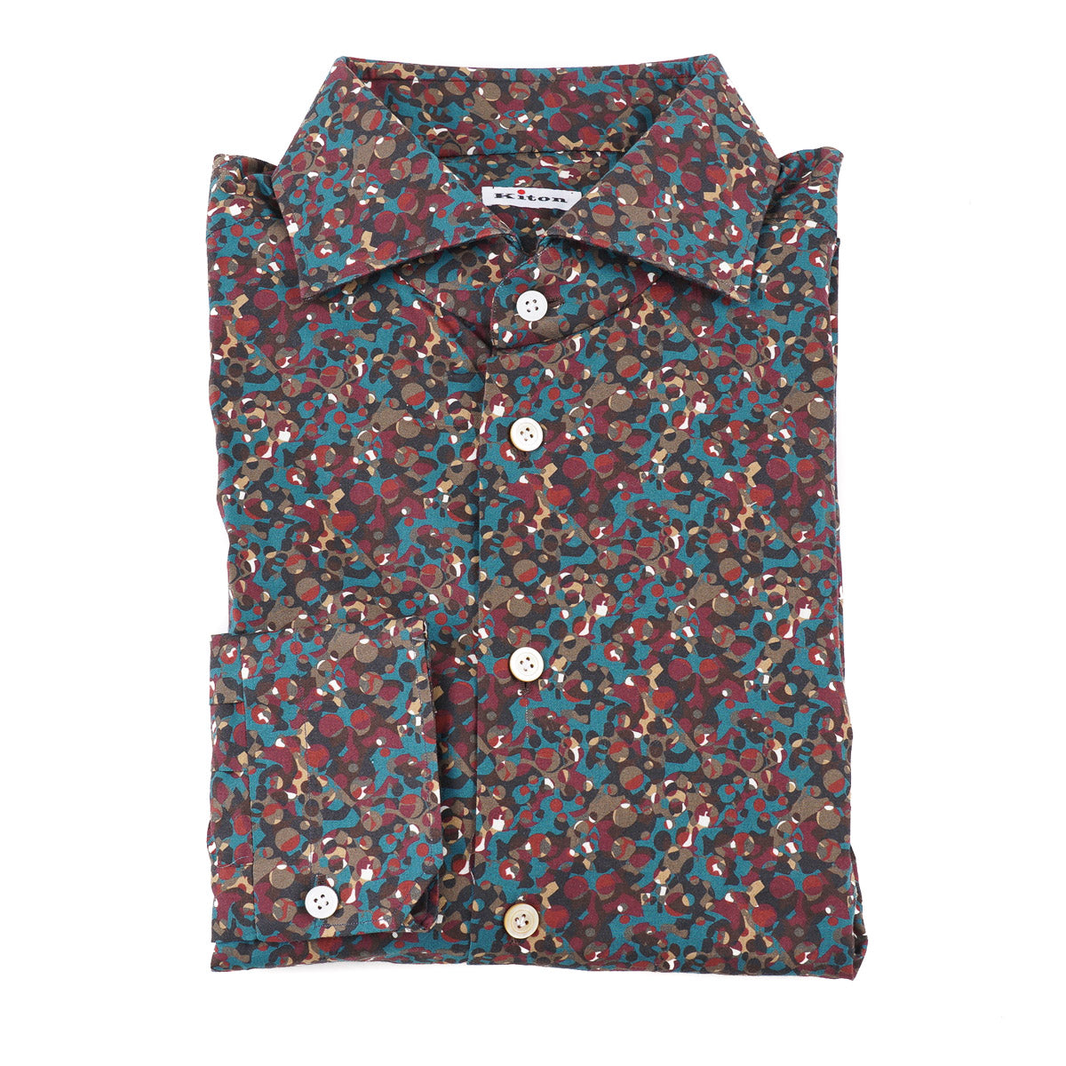Kiton Multicolor Dot Print Shirt - Top Shelf Apparel