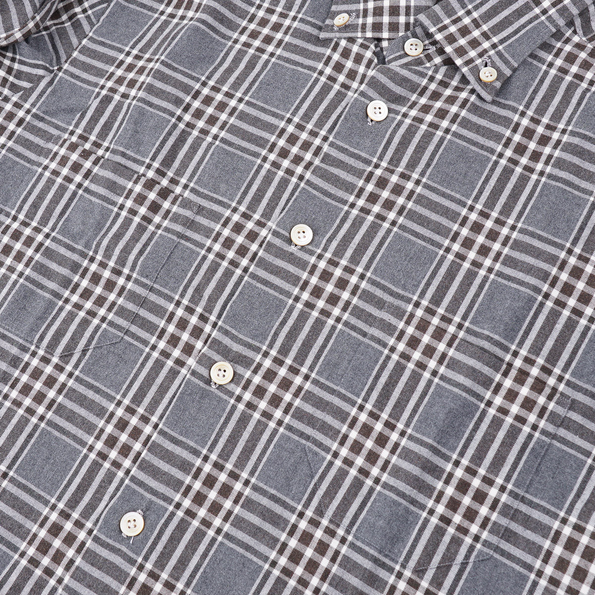 Kiton Lightweight Flannel Cotton Shirt - Top Shelf Apparel