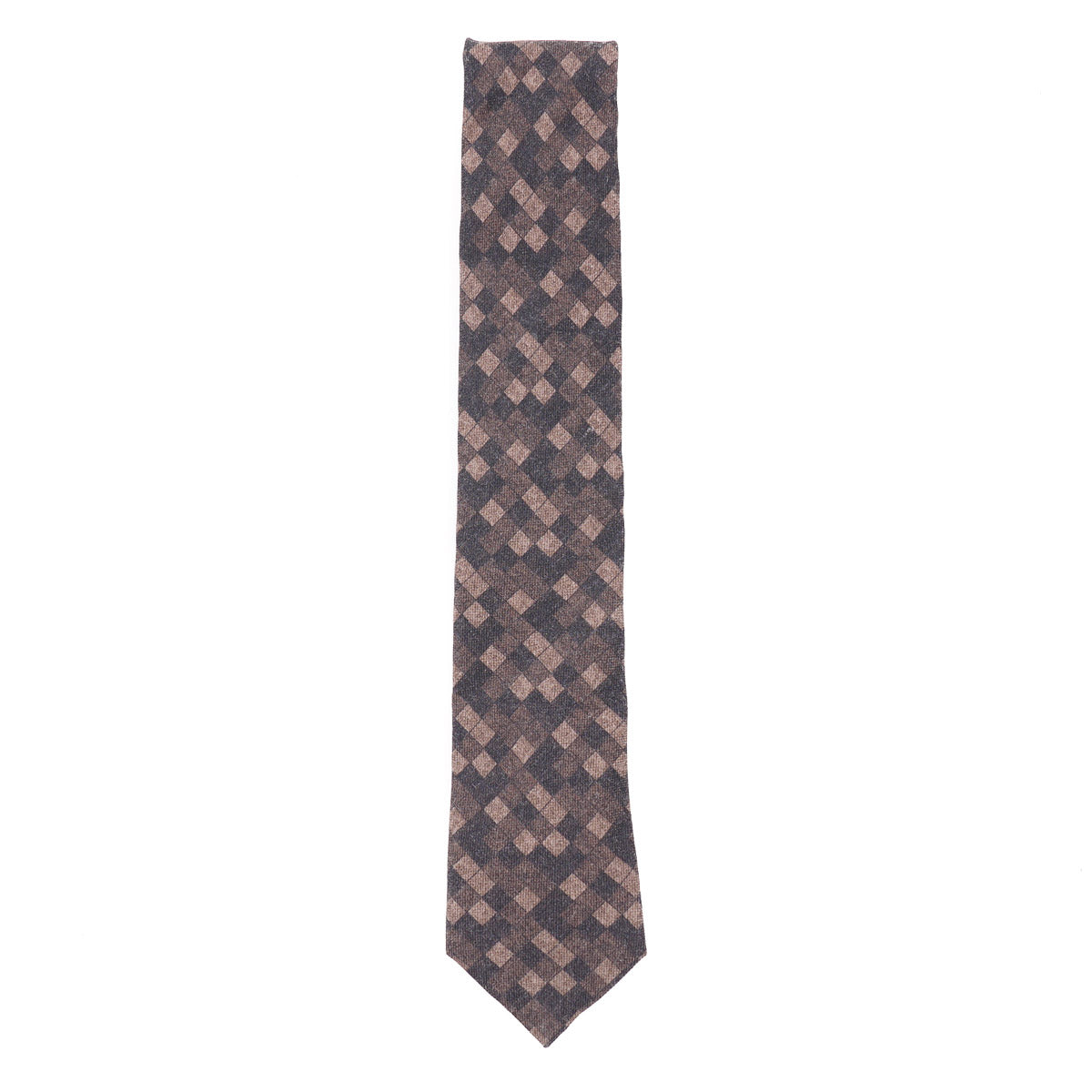 Isaia Check Print Wool and Silk Tie - Top Shelf Apparel