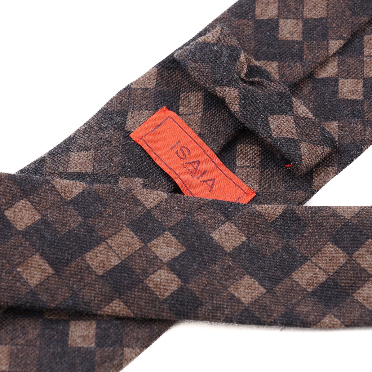 Isaia Check Print Wool and Silk Tie - Top Shelf Apparel