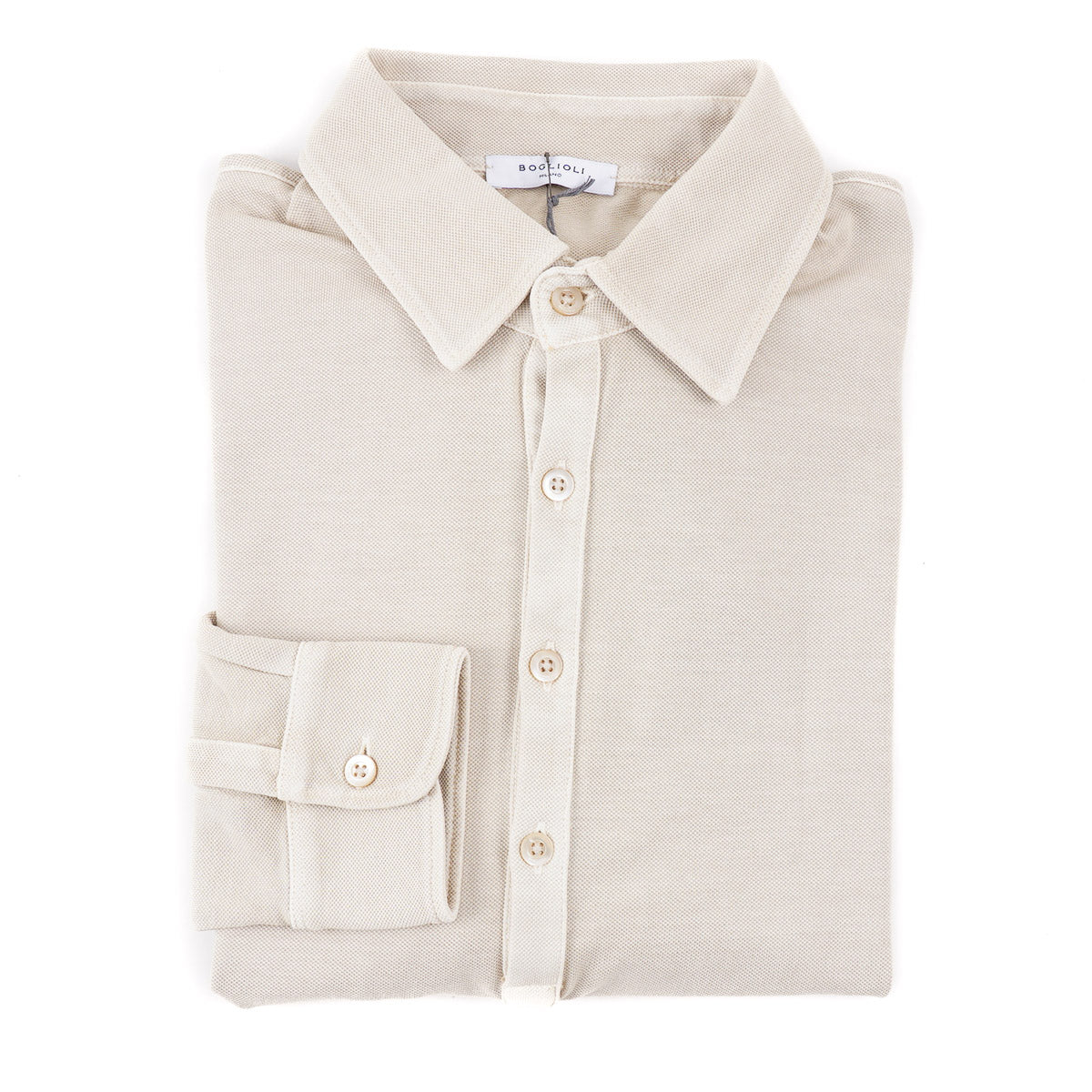 Boglioli Pique Knit Cotton Polo Shirt - Top Shelf Apparel