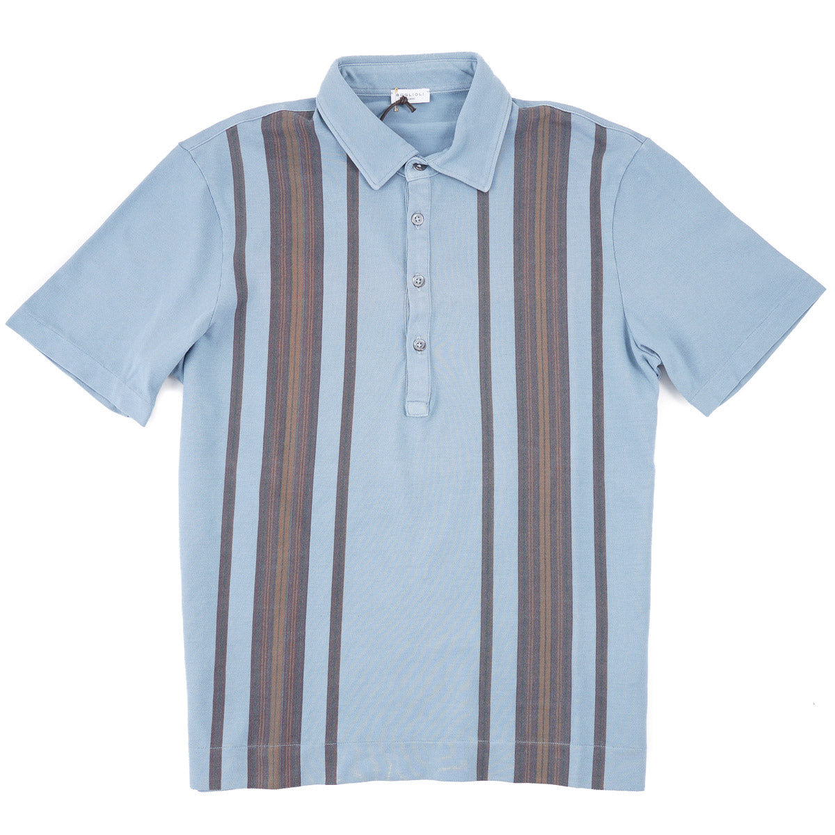 Boglioli Striped Pique Cotton Polo Shirt - Top Shelf Apparel