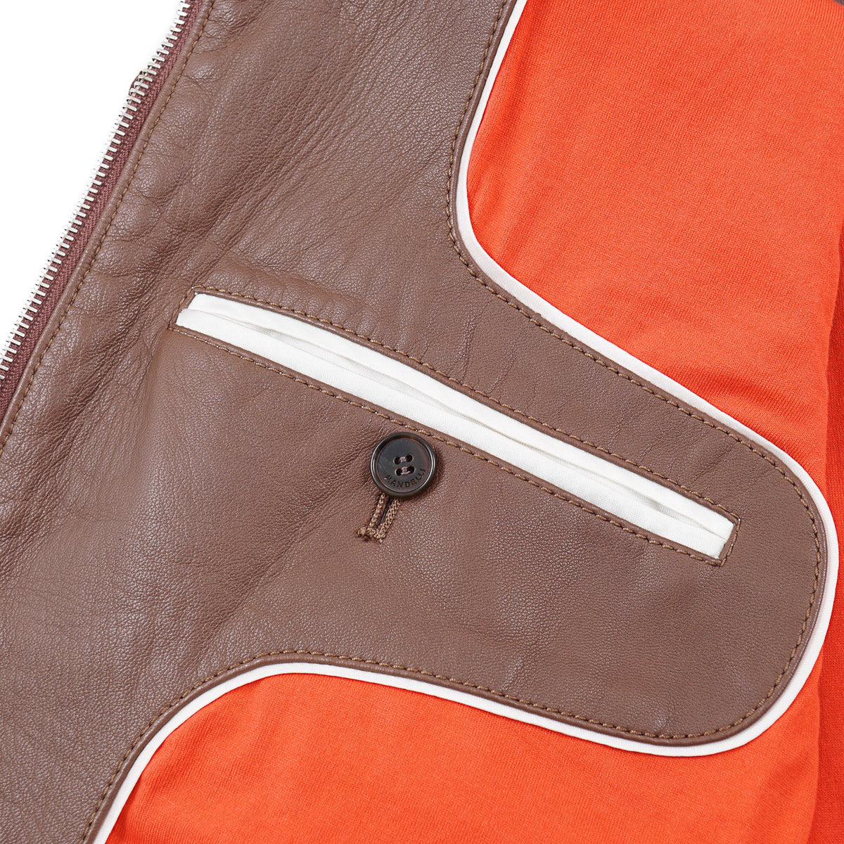 Enrico Mandelli Quilted Lamb Leather Vest