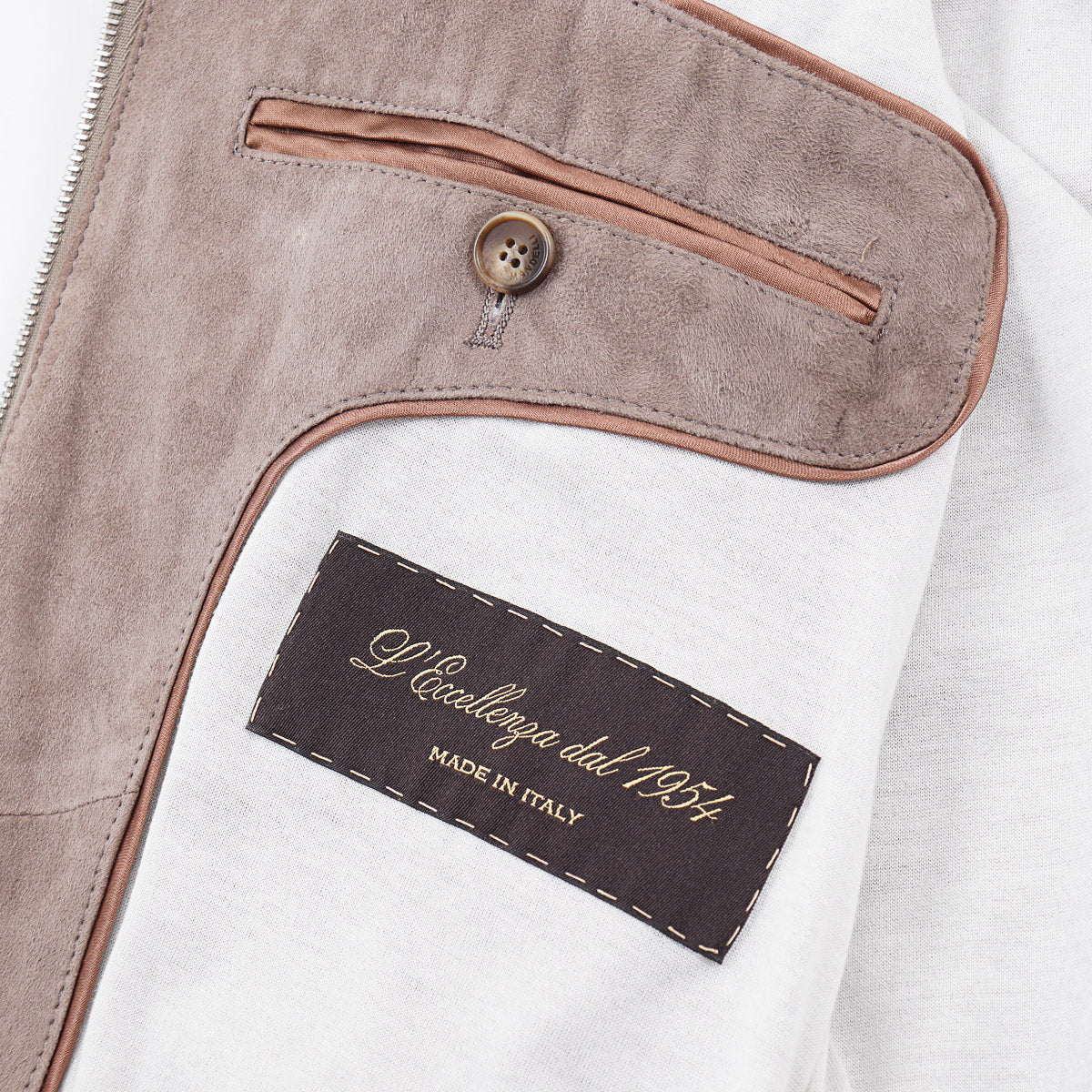 Enrico Mandelli Nappa Suede Blouson Jacket
