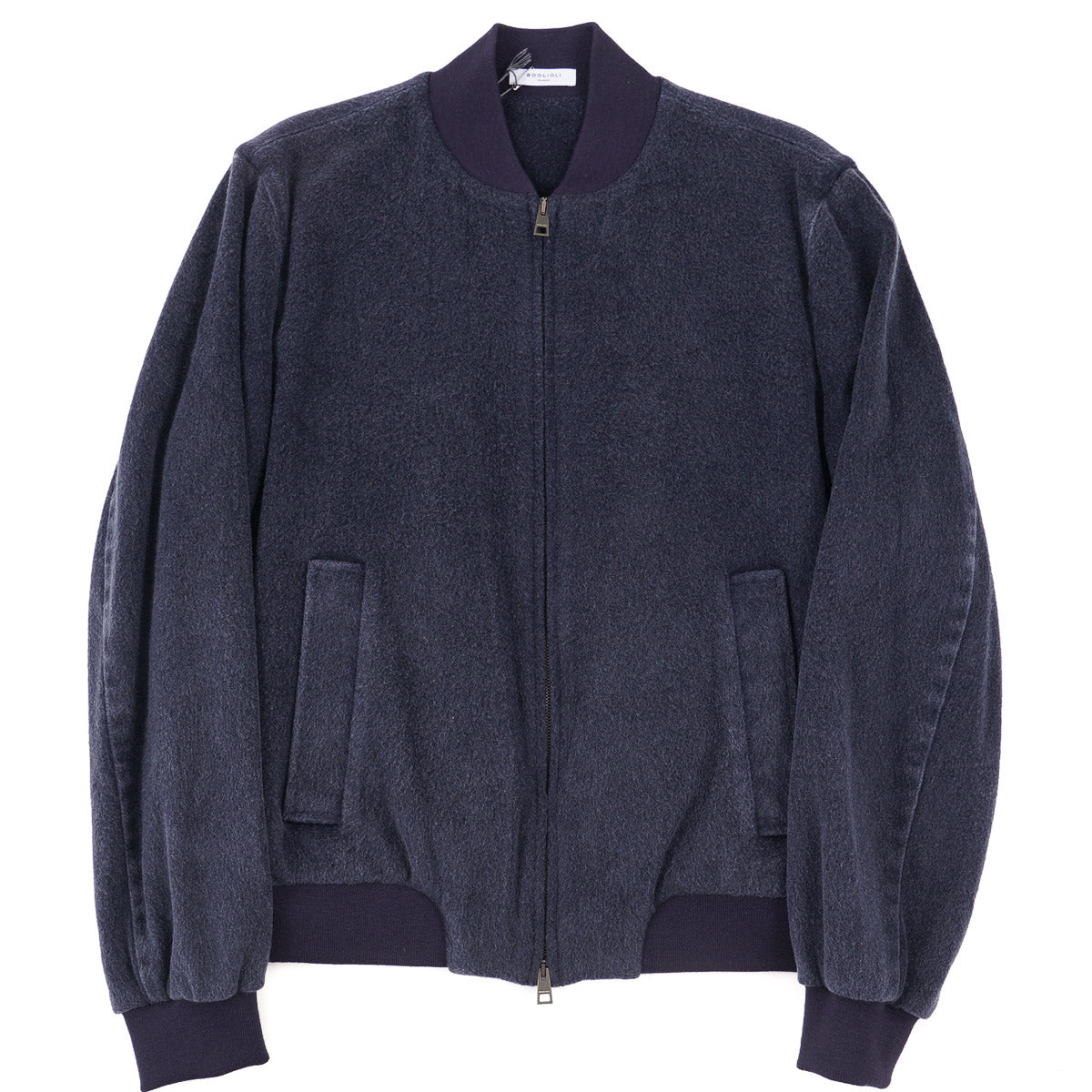 Boglioli Soft Flannel Cashmere Bomber Jacket