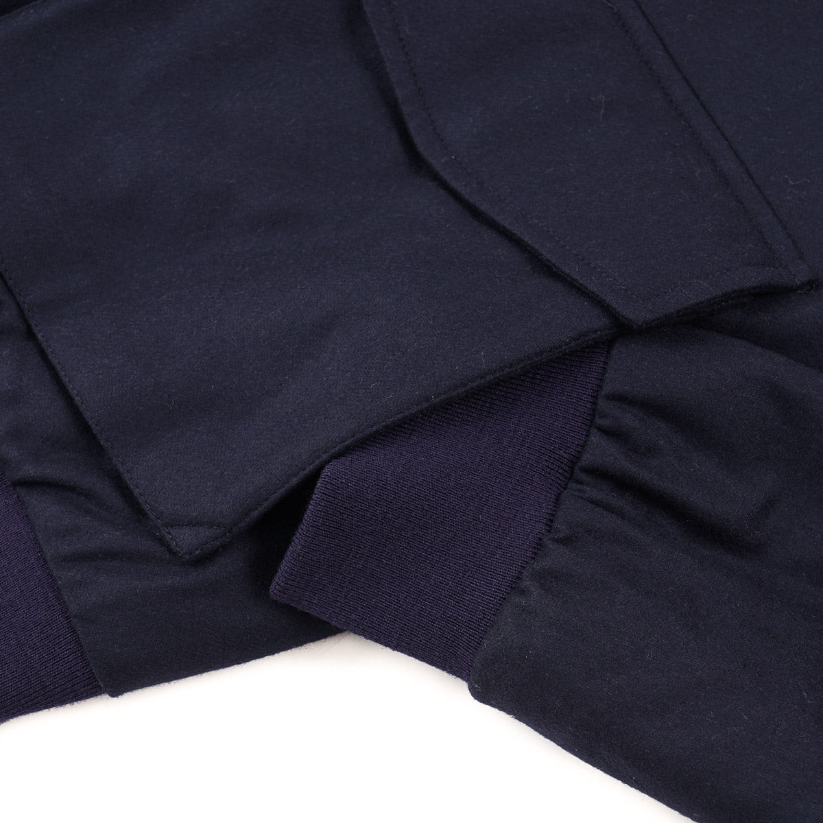 Boglioli Padded Flannel Wool Bomber Jacket
