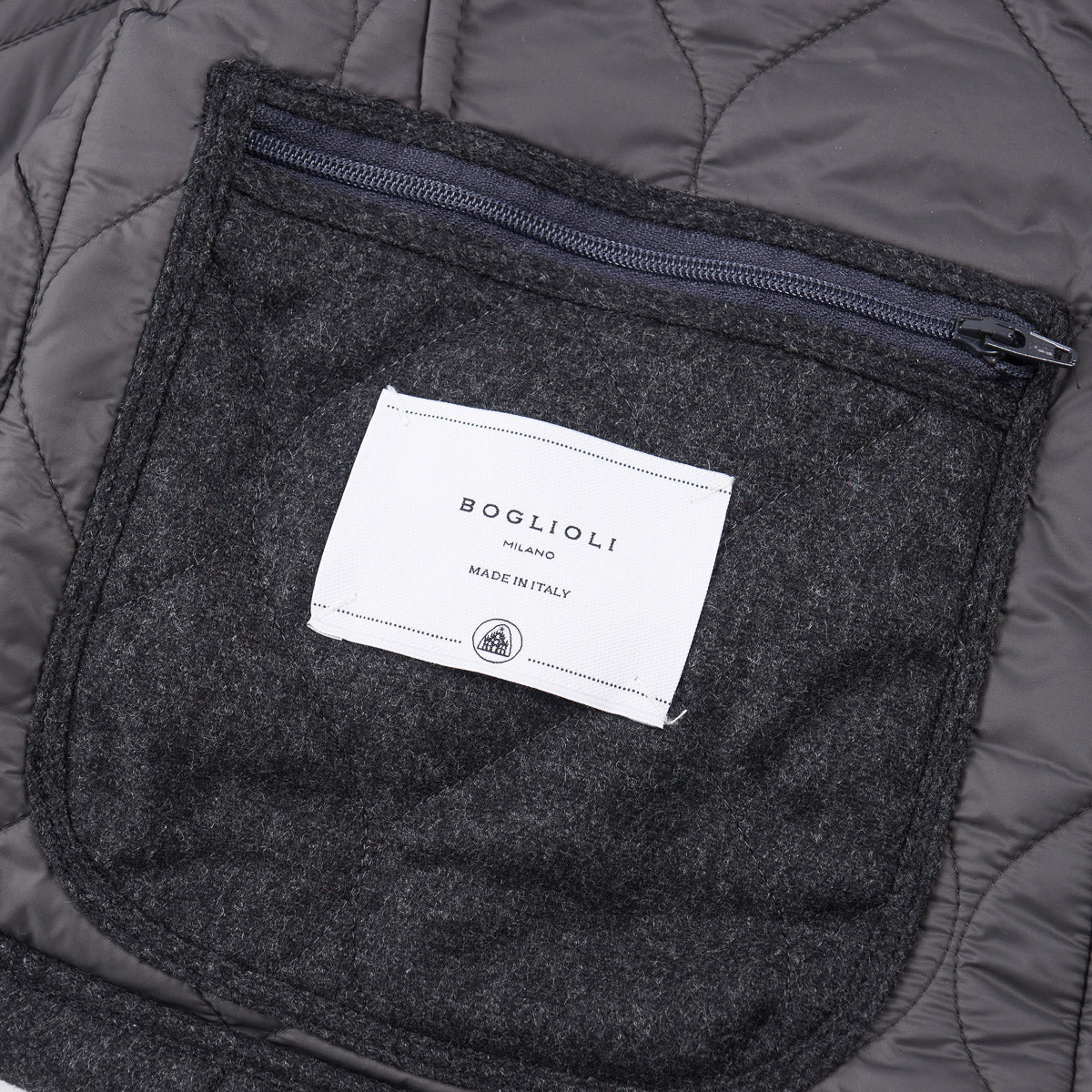Boglioli Quilted Wool 'Mondadori' Jacket