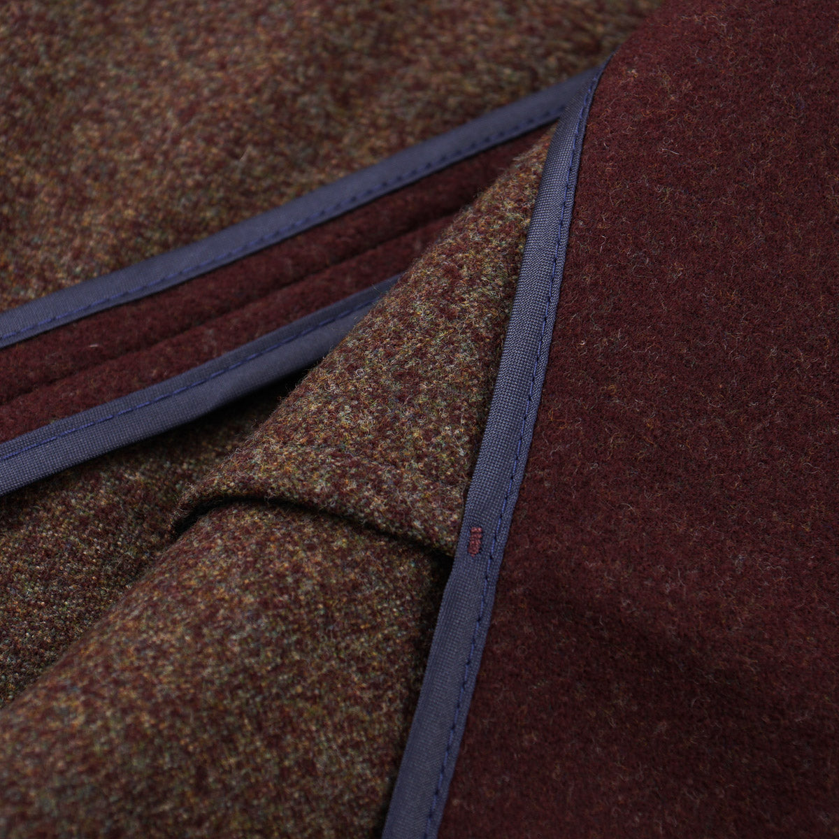 Boglioli Burgundy Flannel Wool Overcoat - Top Shelf Apparel