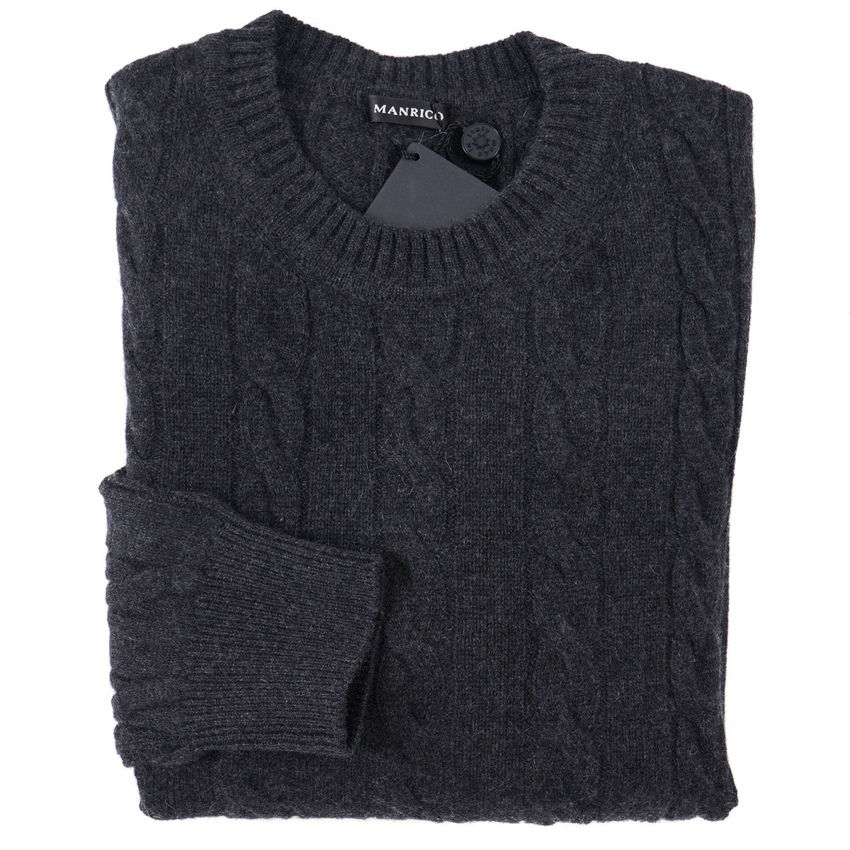 Manrico Cable Knit Cashmere Sweater - Top Shelf Apparel