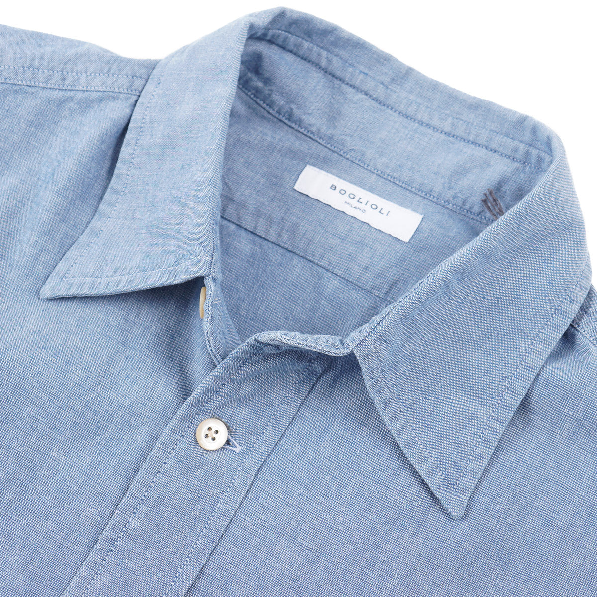 Boglioli Slim-Fit Chambray Cotton Shirt