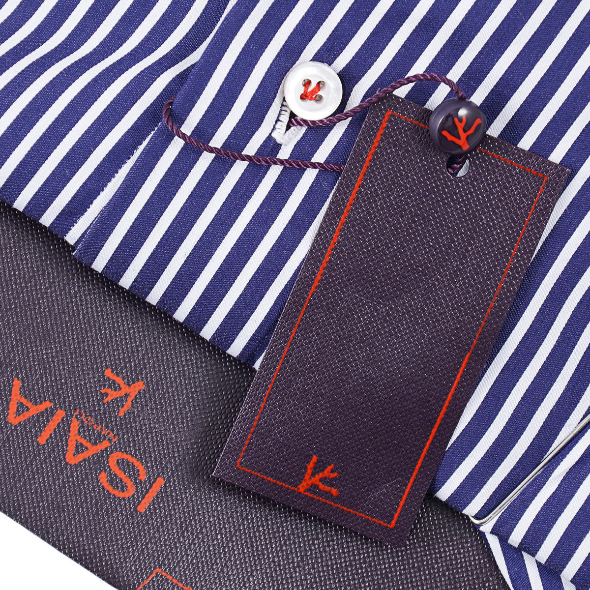 Isaia 'Mix' Tailored-Fit Cotton Shirt