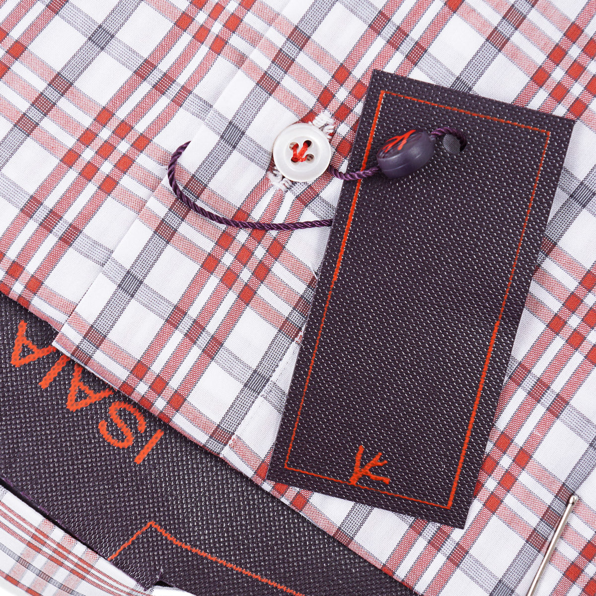 Isaia 'Mix' Tailored-Fit Cotton Shirt