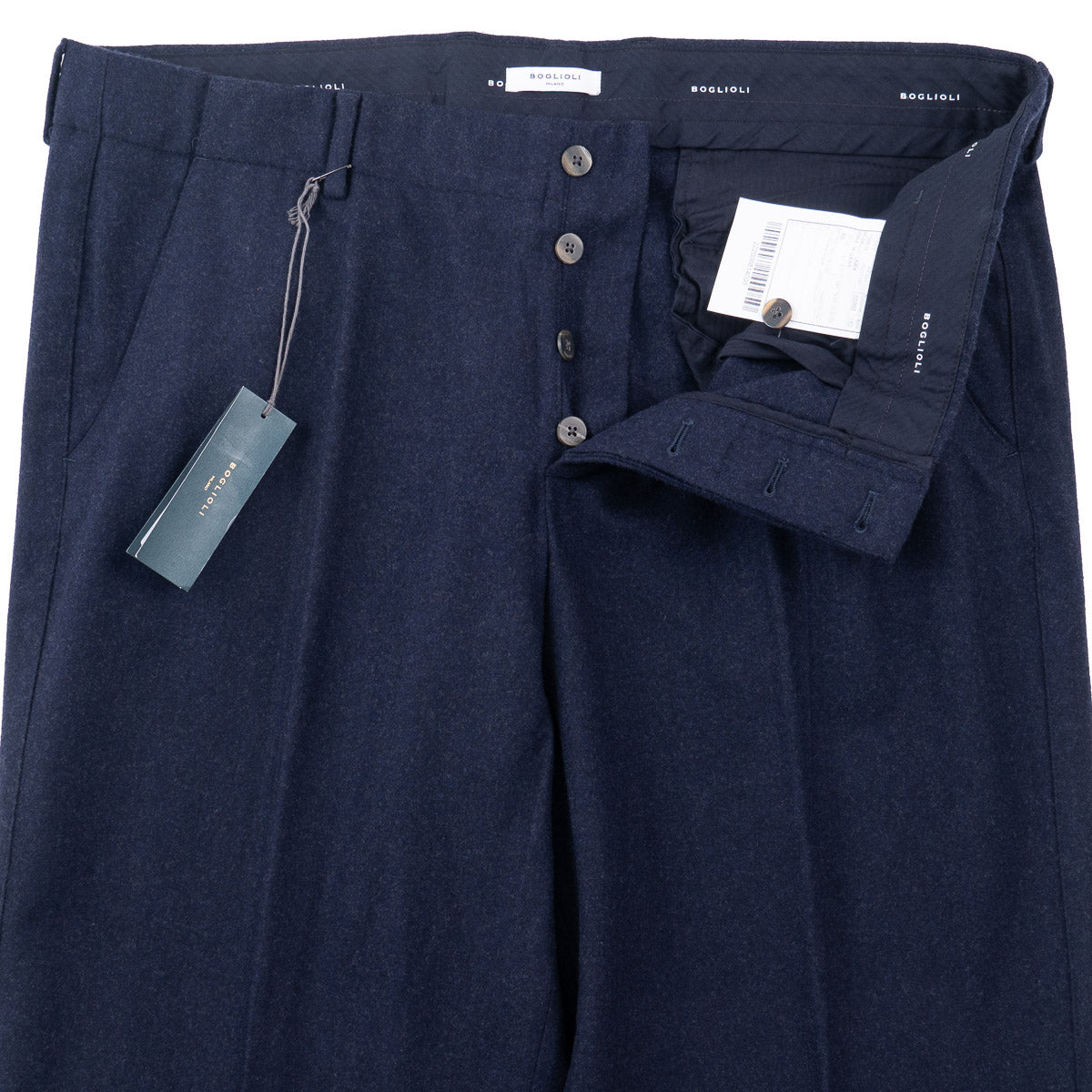 Boglioli Regular-Fit Flannel Wool Pants - Top Shelf Apparel
