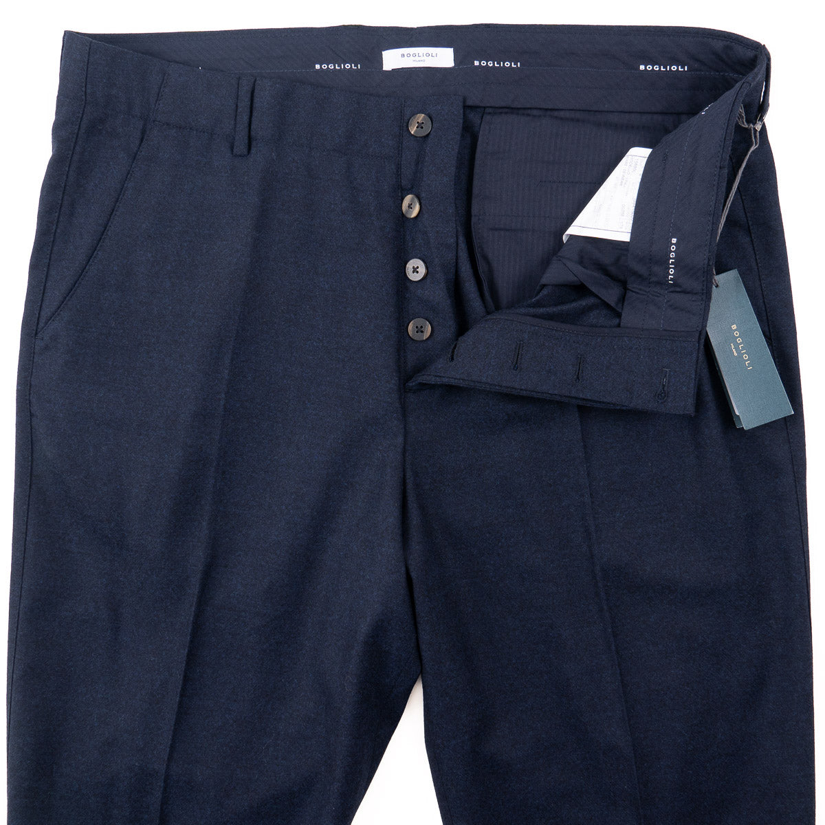 Boglioli Regular-Fit Flannel Wool Pants - Top Shelf Apparel