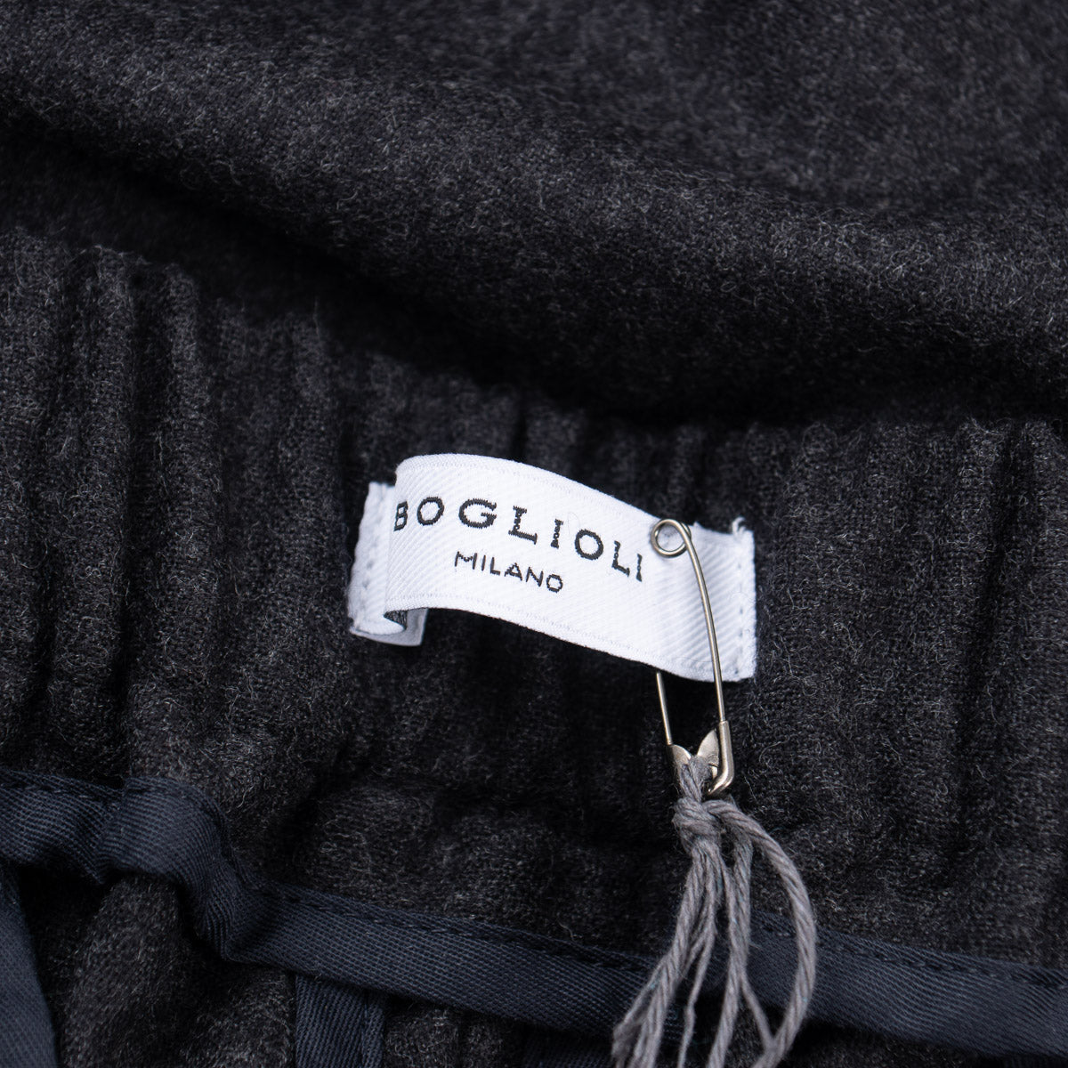 Boglioli Flannel Wool Drawstring Pants - Top Shelf Apparel